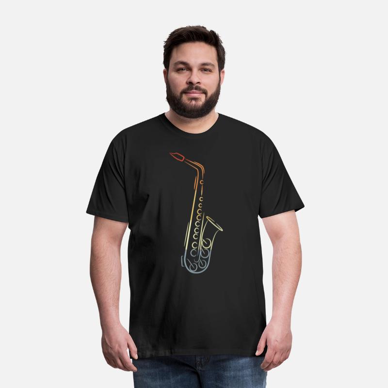 Vintage Saxophone Drawing