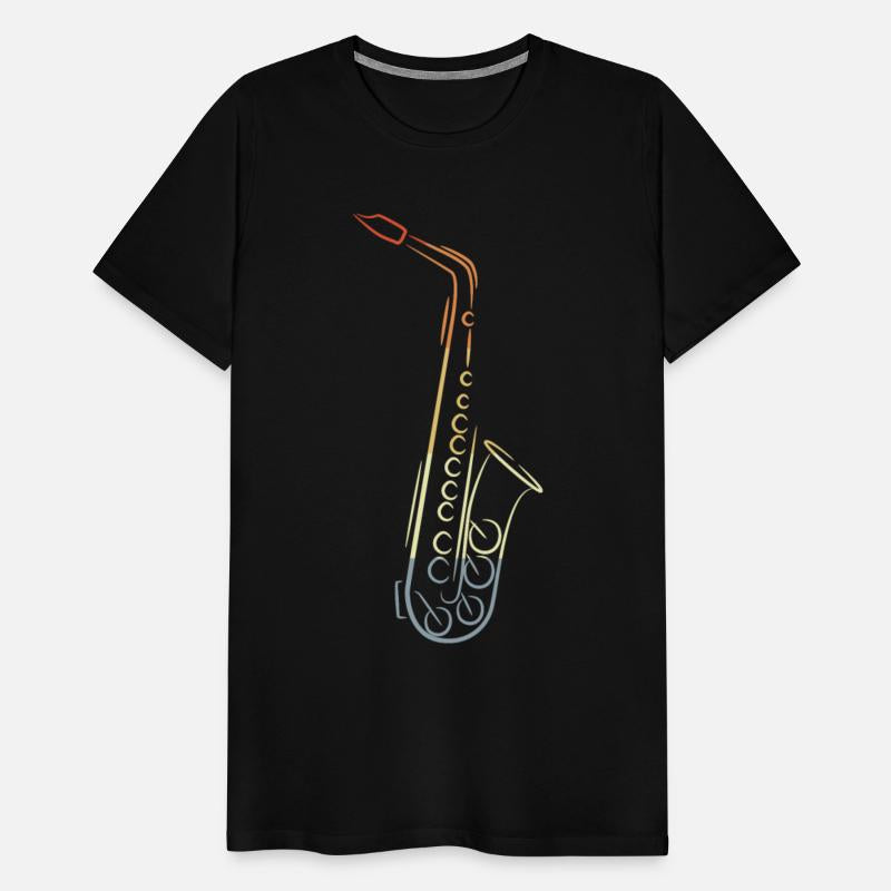 Vintage Saxophone Drawing