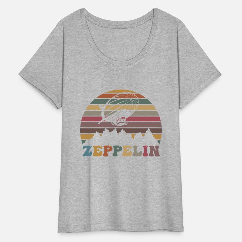 Vintage Zeppelin Retro Sunset Funny Dirigible