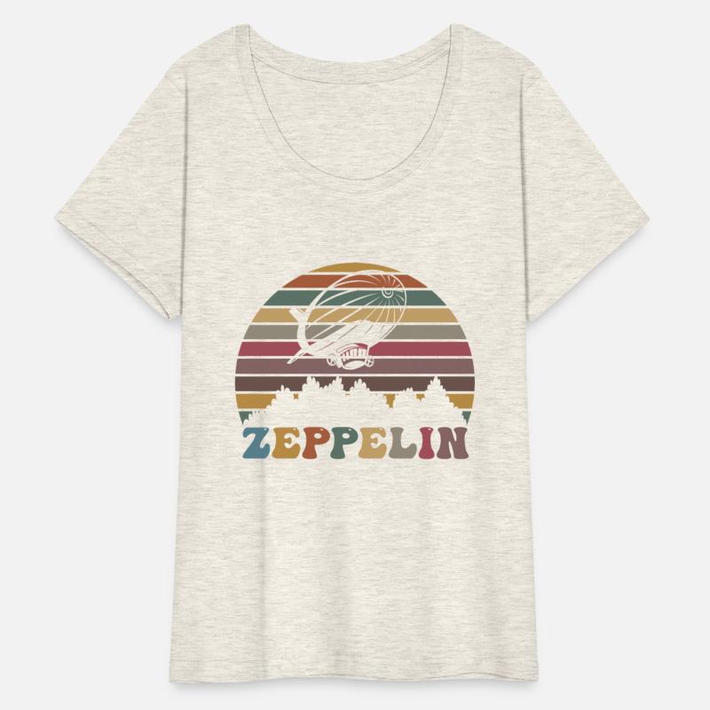 Vintage Zeppelin Retro Sunset Funny Dirigible