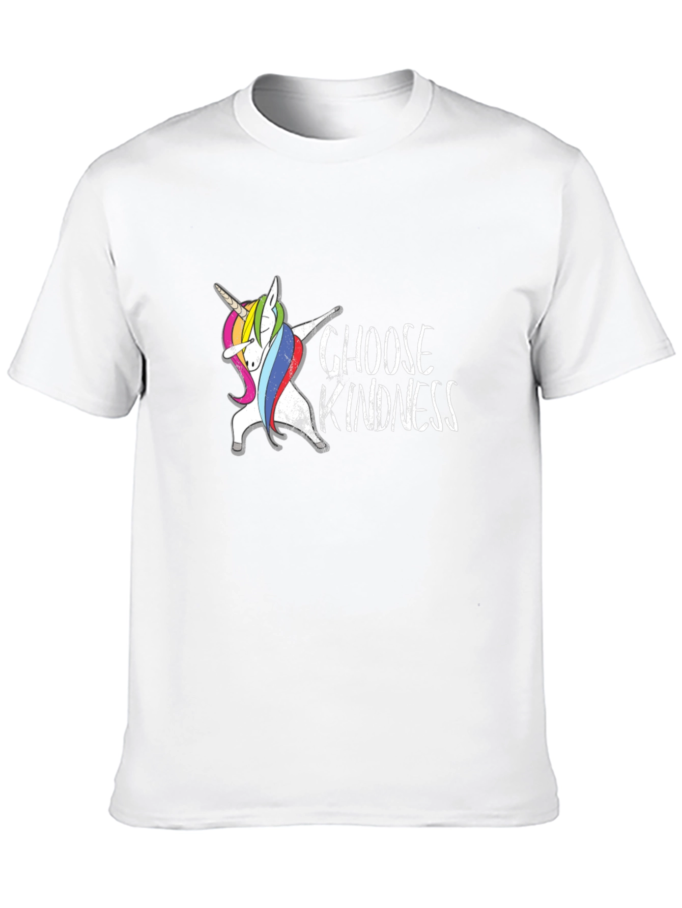 Choose Kindness Unicorn Dabbing Black T-Shirt