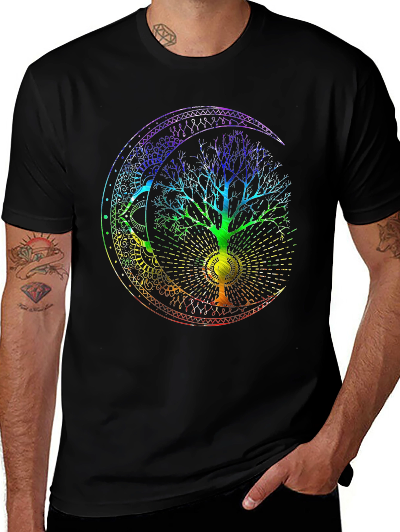 Rainbow Tree of Life Graphic T-Shirt