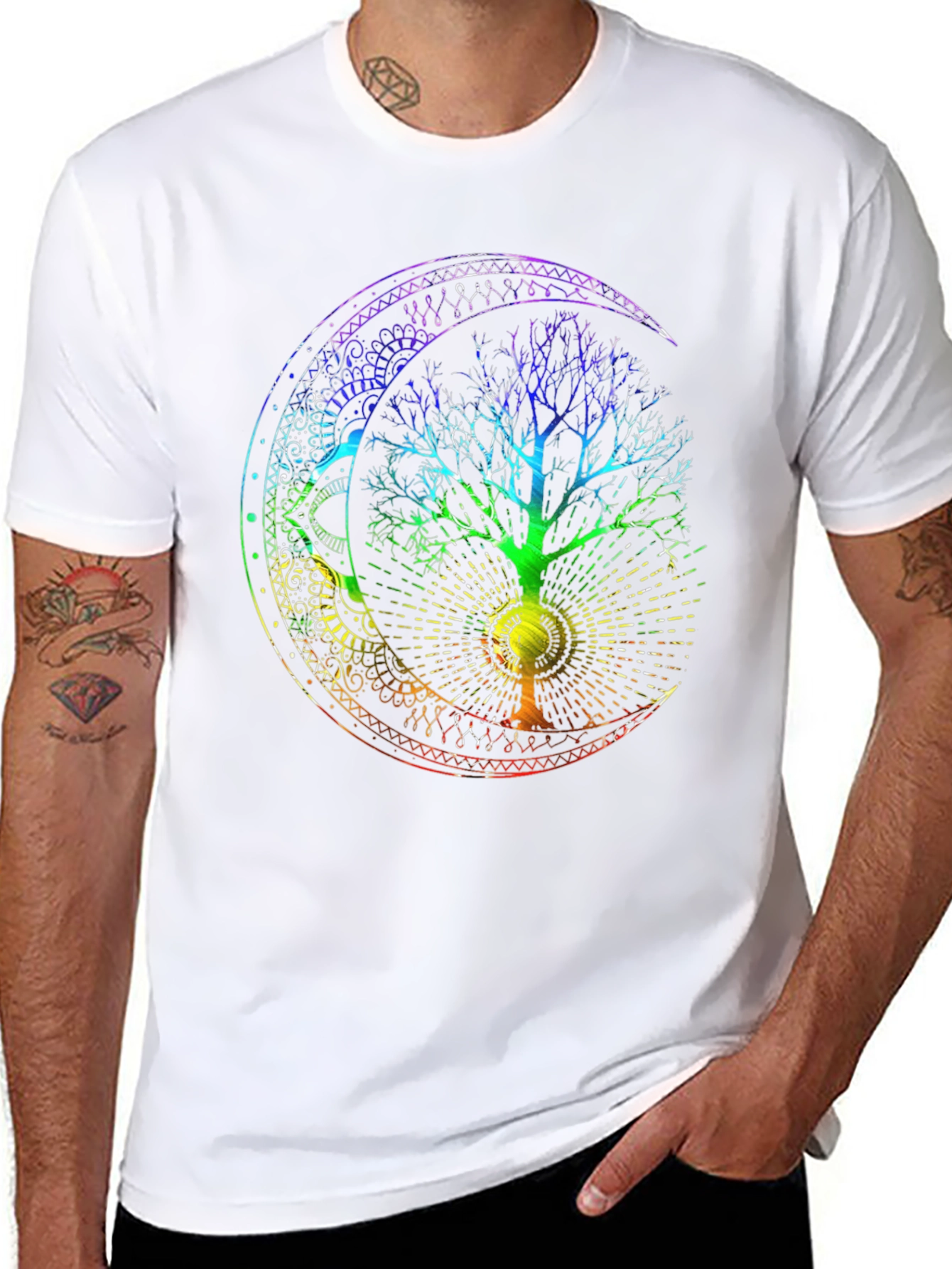 Rainbow Tree of Life Graphic T-Shirt