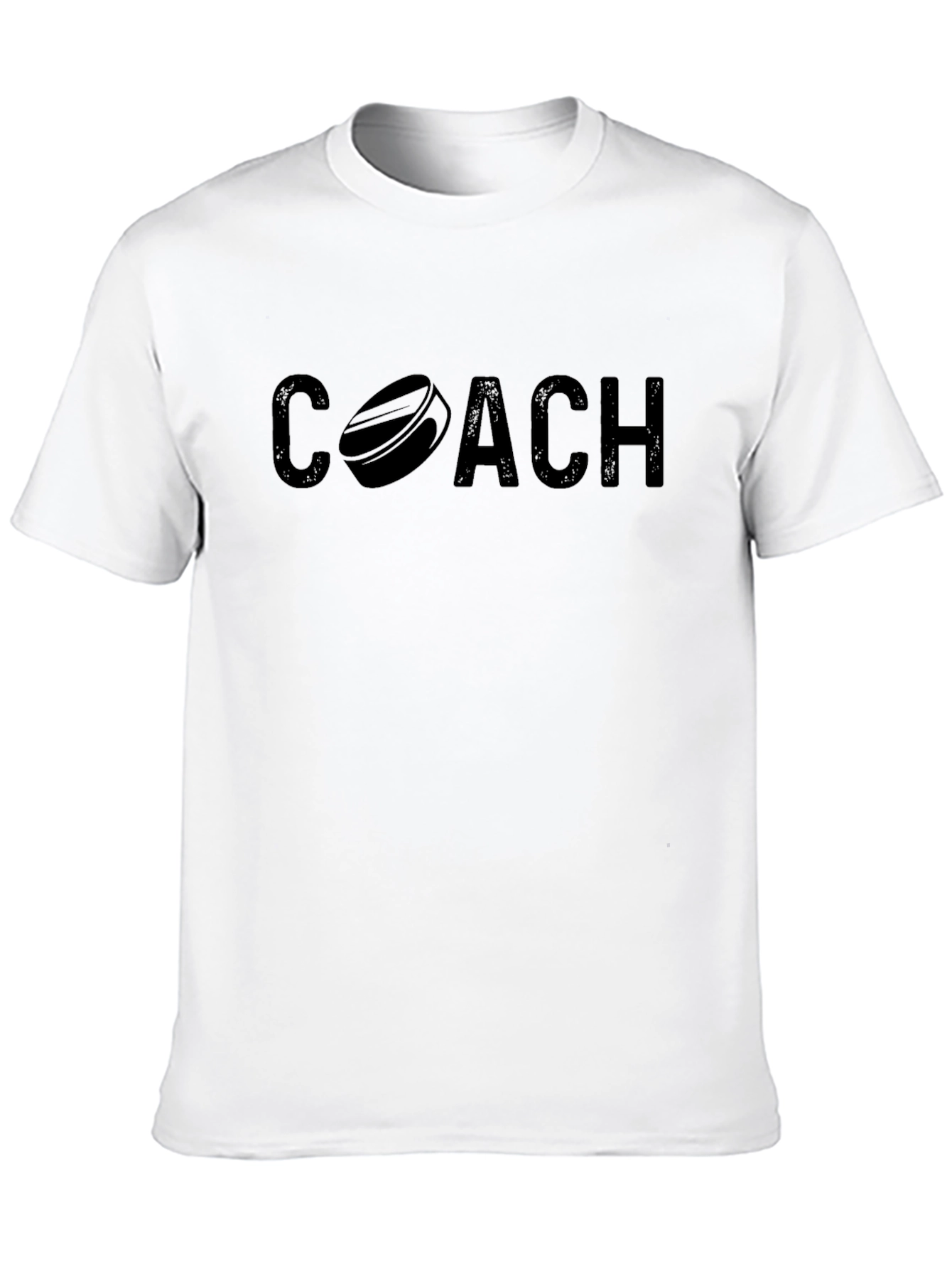 Hockey Coach T-Shirt - Black Graphic Tee