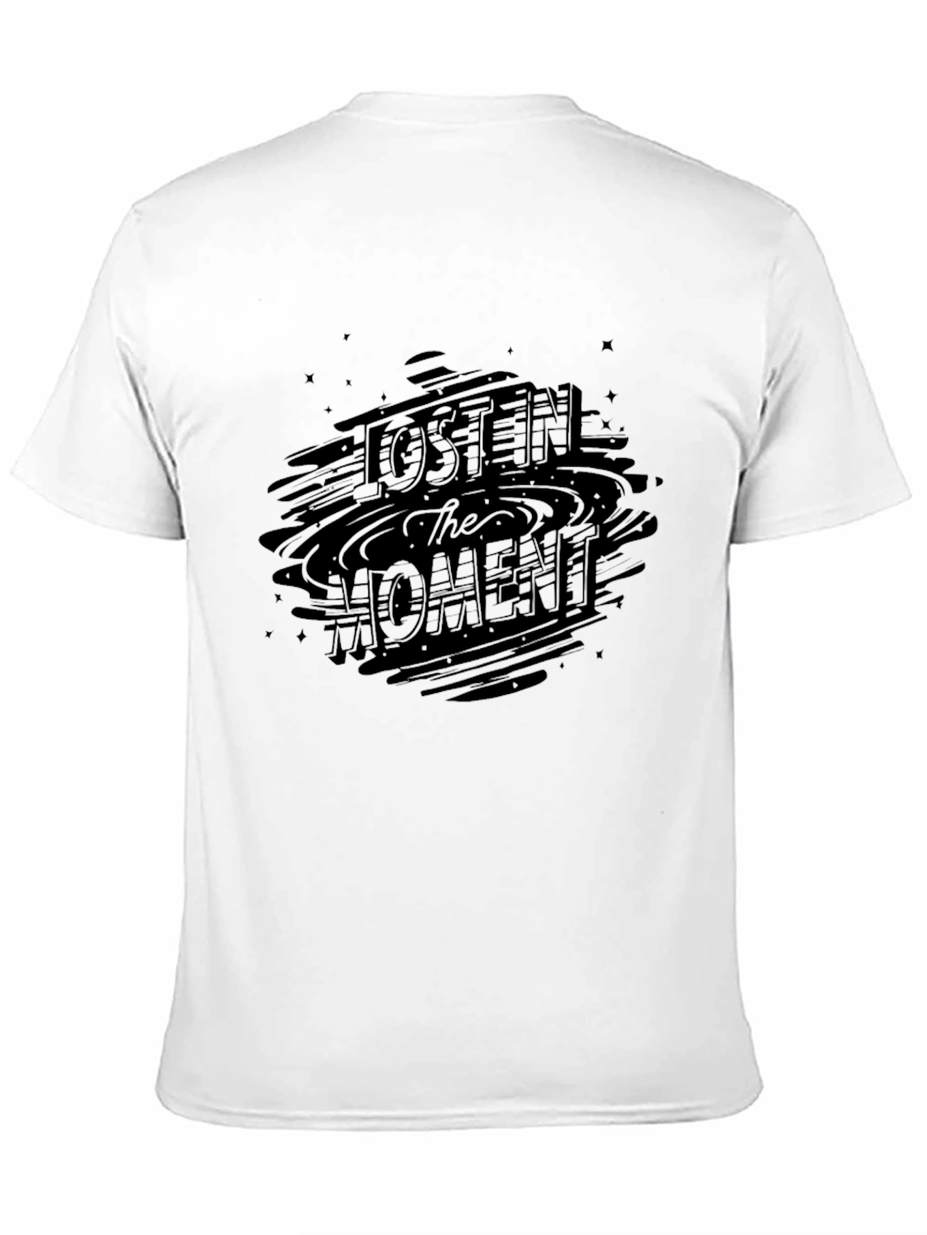 Lost in the Moment Black Graphic Tee