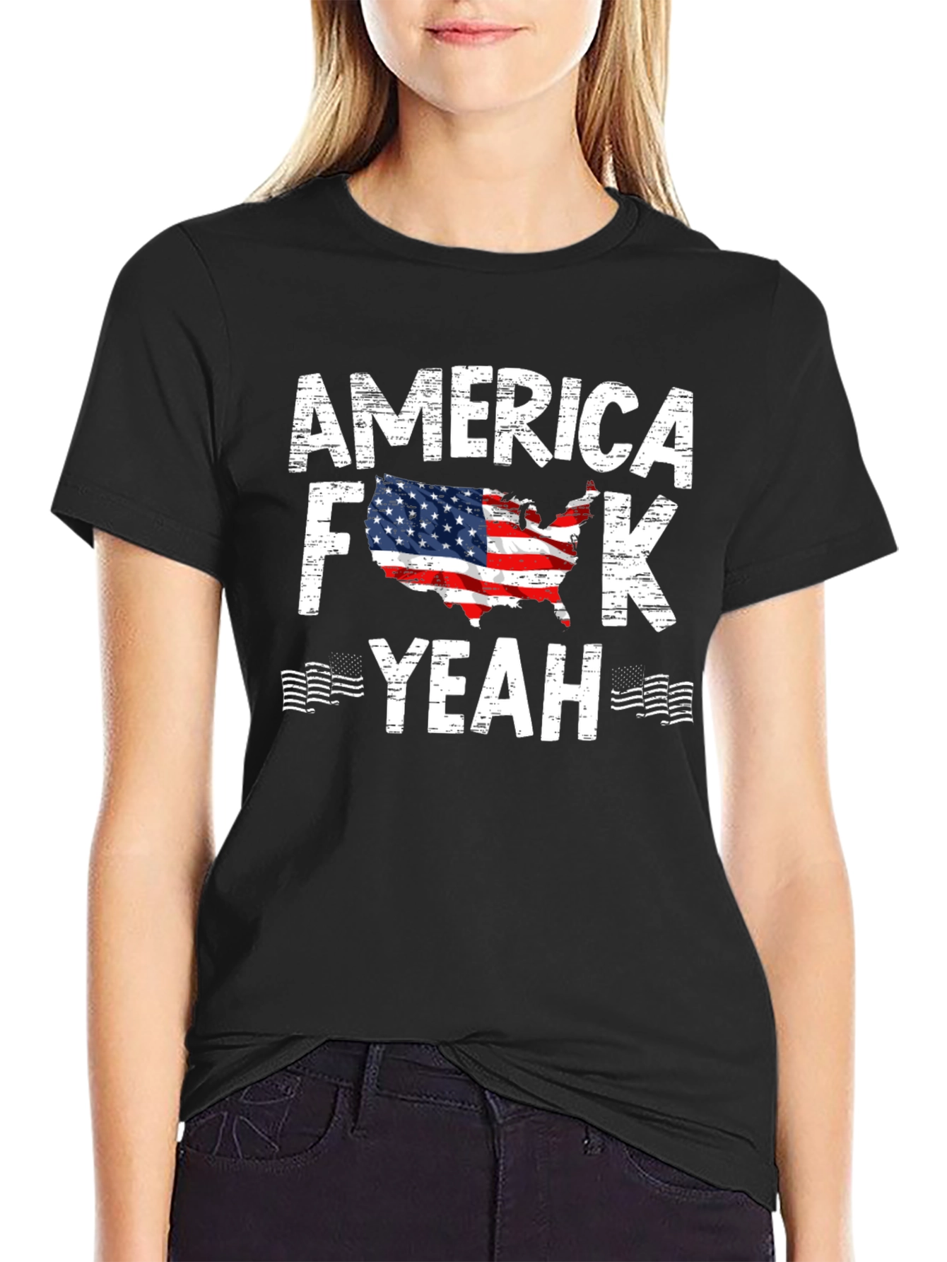 America F*ck Yeah T-Shirt USA Patriotic Design