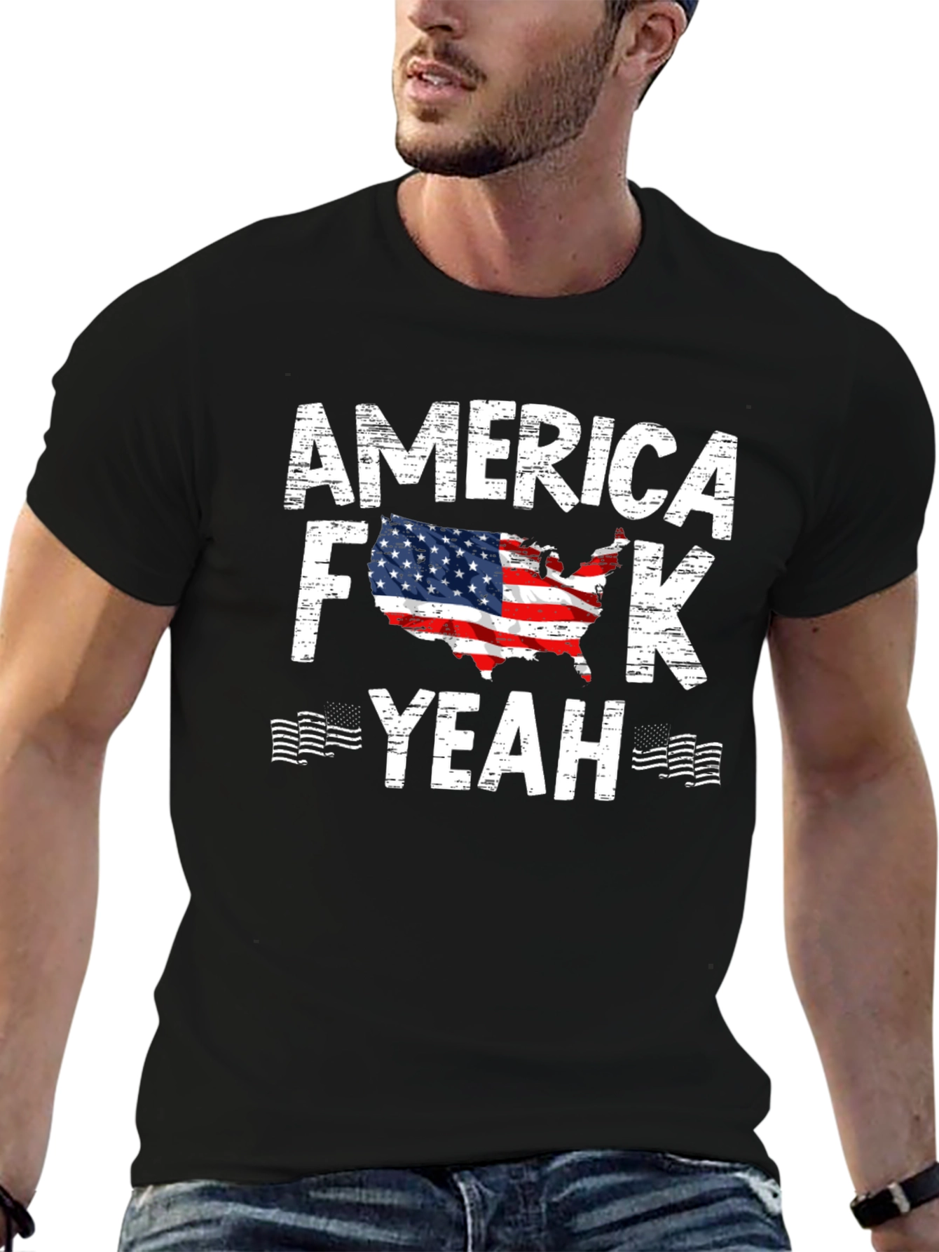 America F*ck Yeah T-Shirt USA Patriotic Design