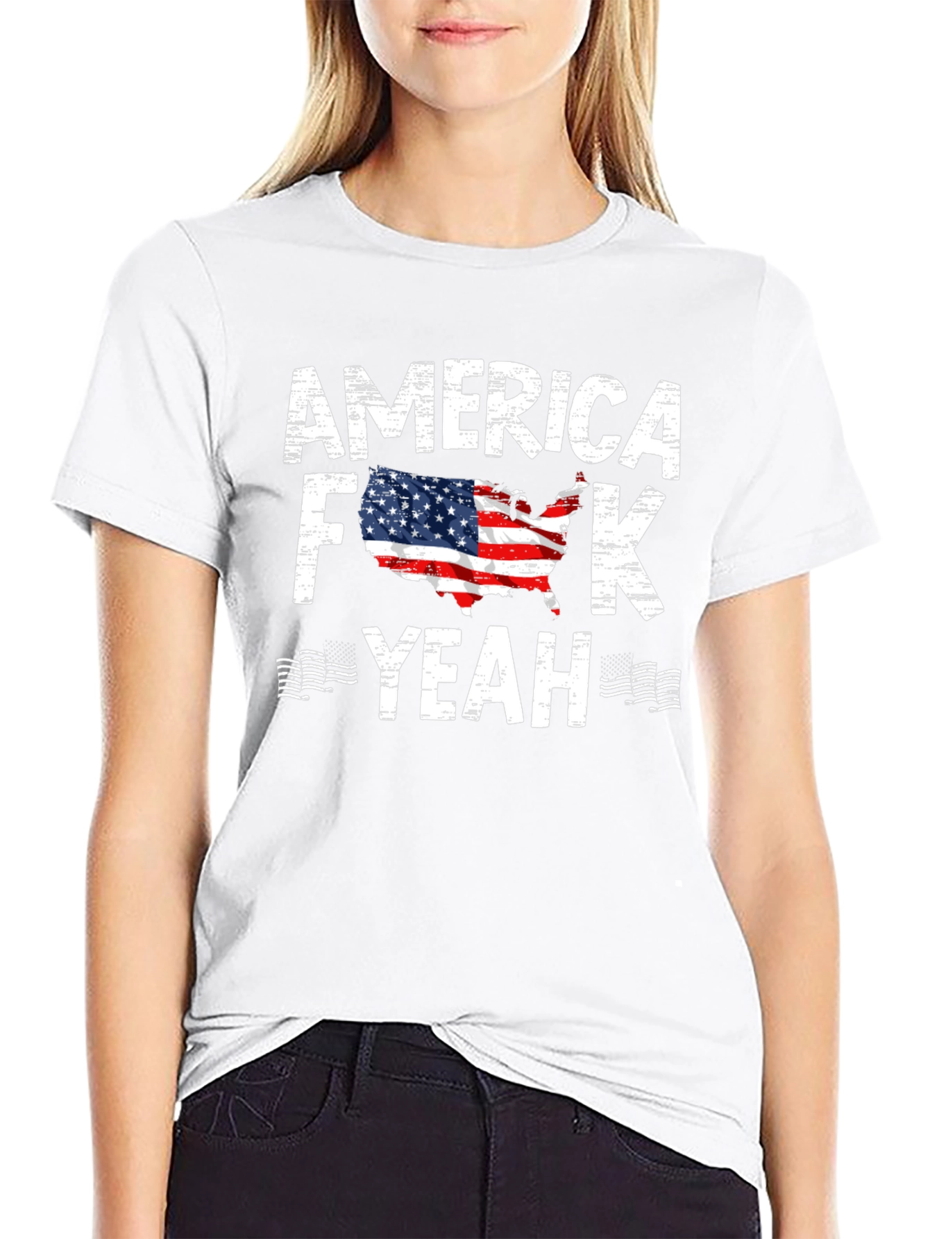 America F*ck Yeah T-Shirt USA Patriotic Design