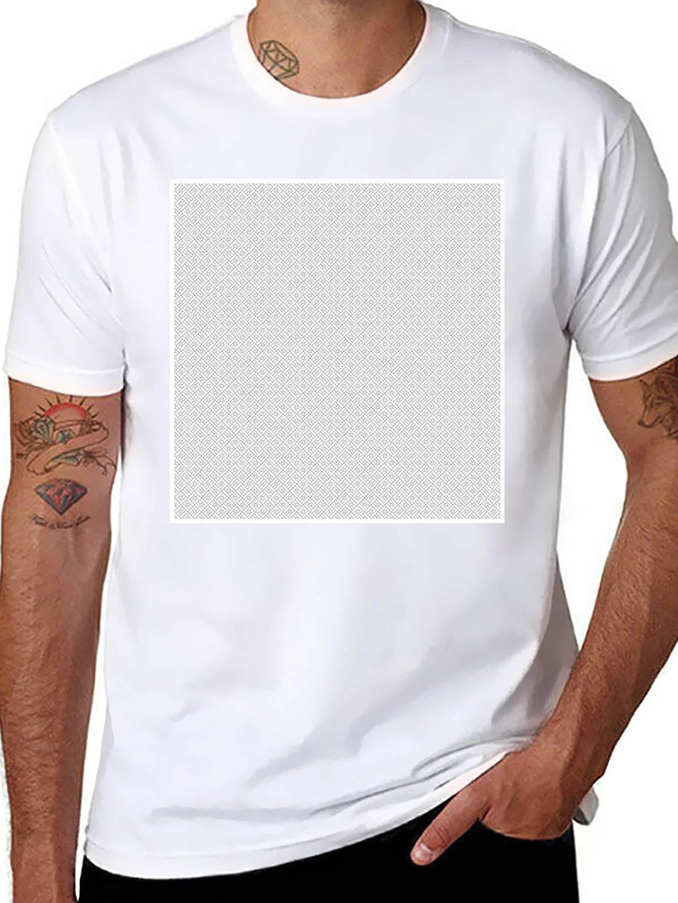 Modern Pattern T-Shirt - Stylish Geometric Tee