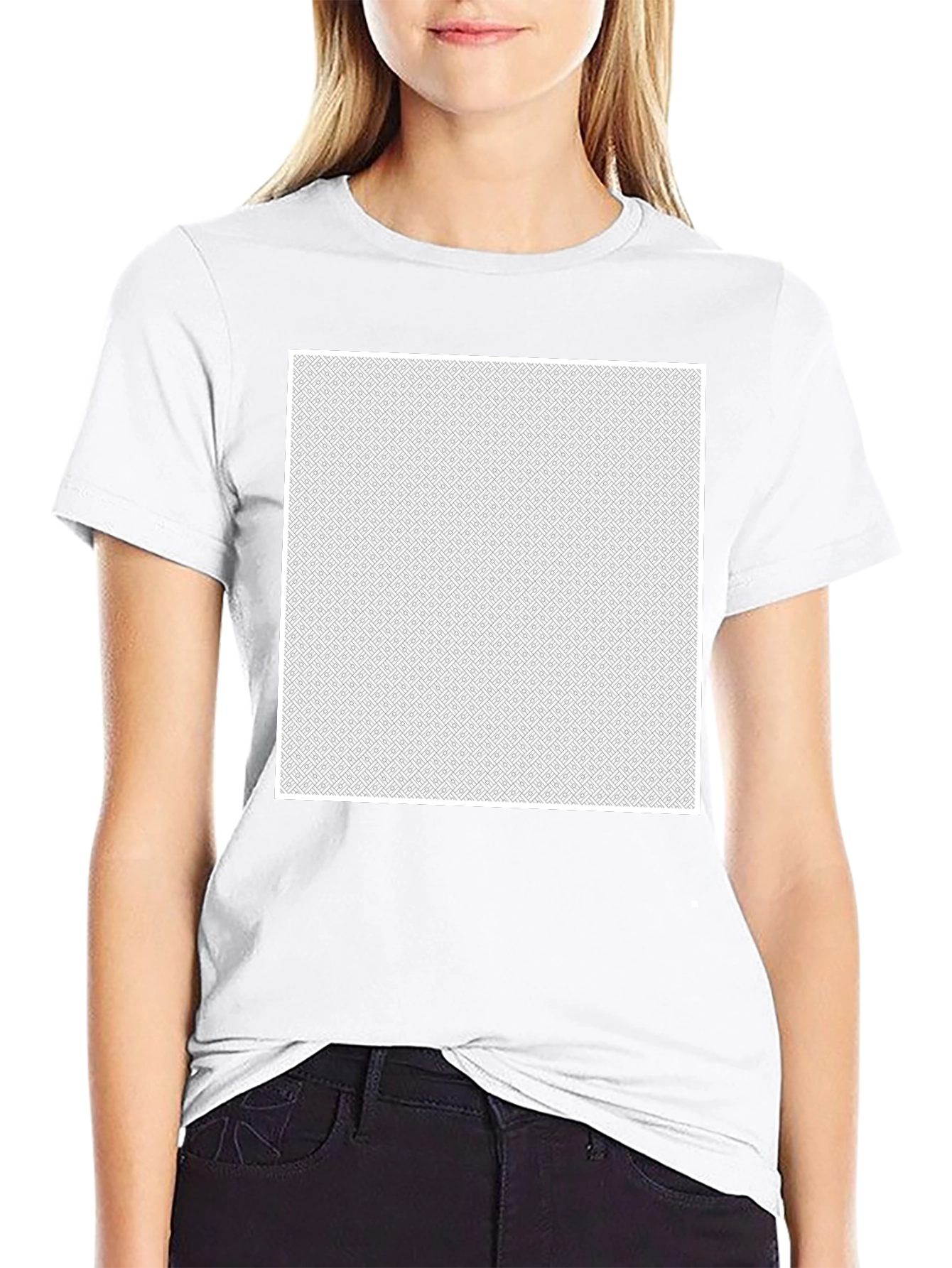 Modern Pattern T-Shirt - Stylish Geometric Tee