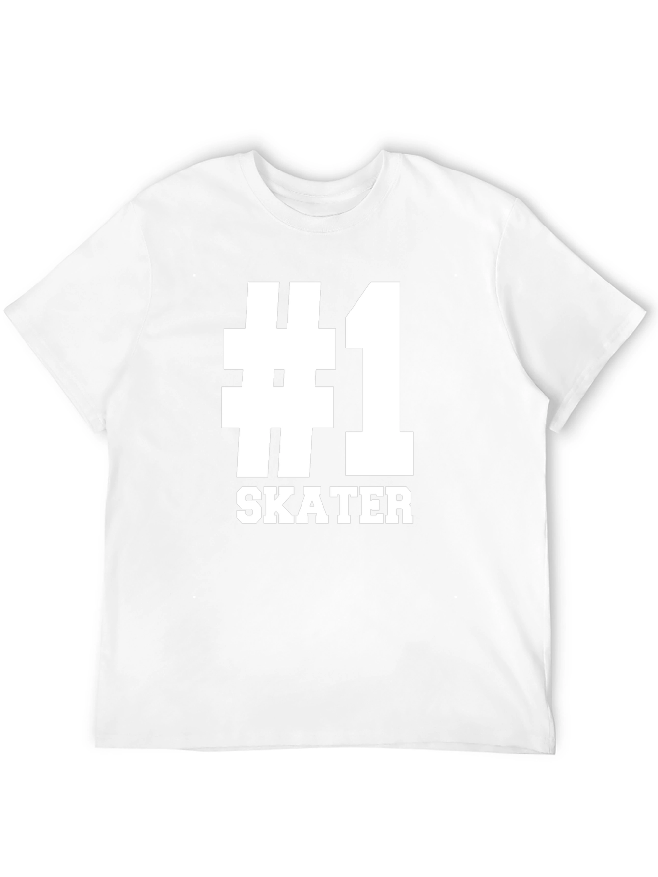 #1 Skater Graphic Tee - Black Cotton Blend