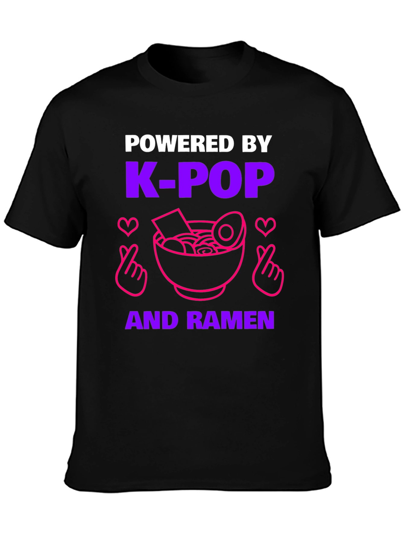 K-Pop & Ramen Powered T-Shirt