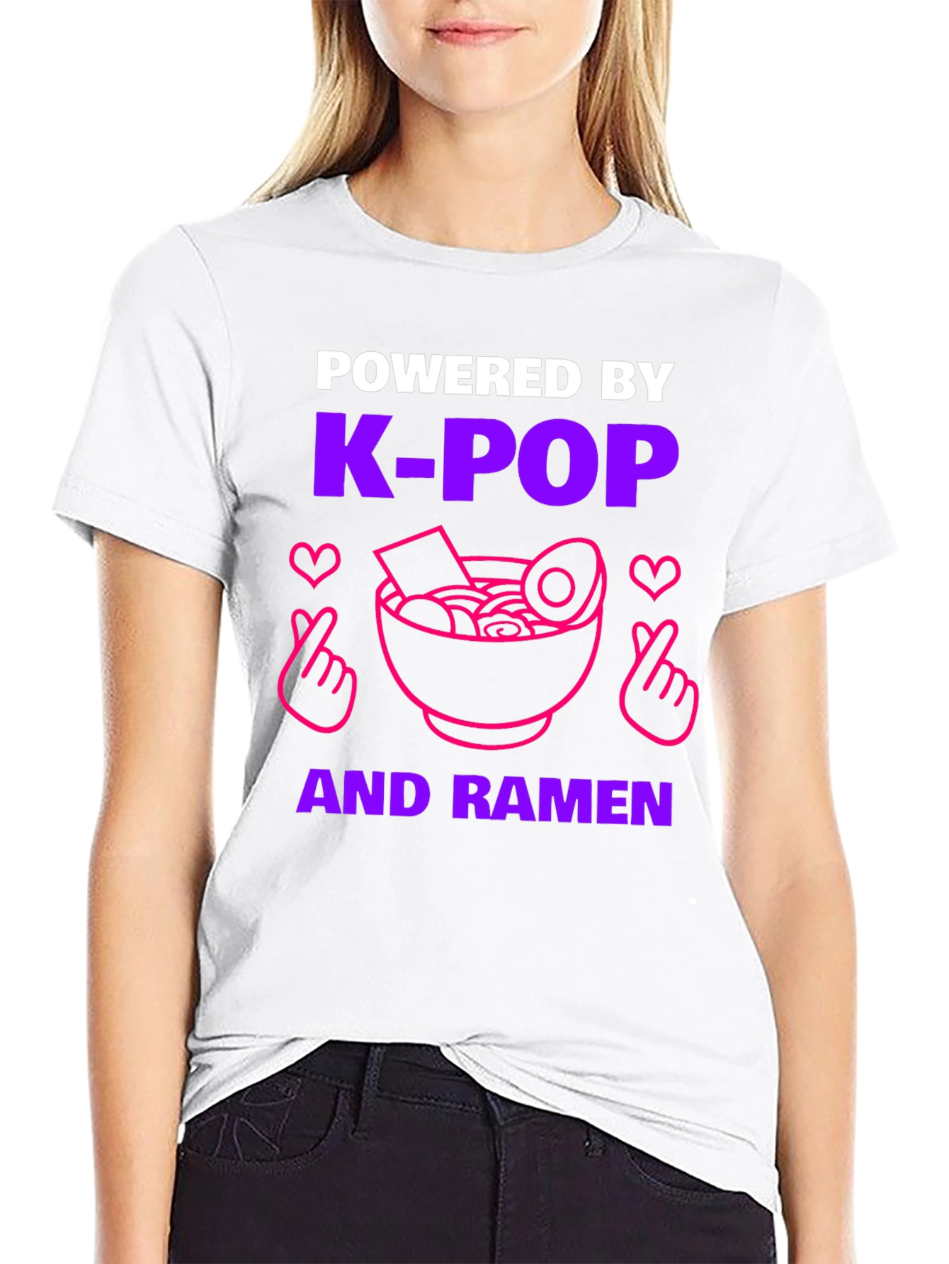 K-Pop & Ramen Powered T-Shirt
