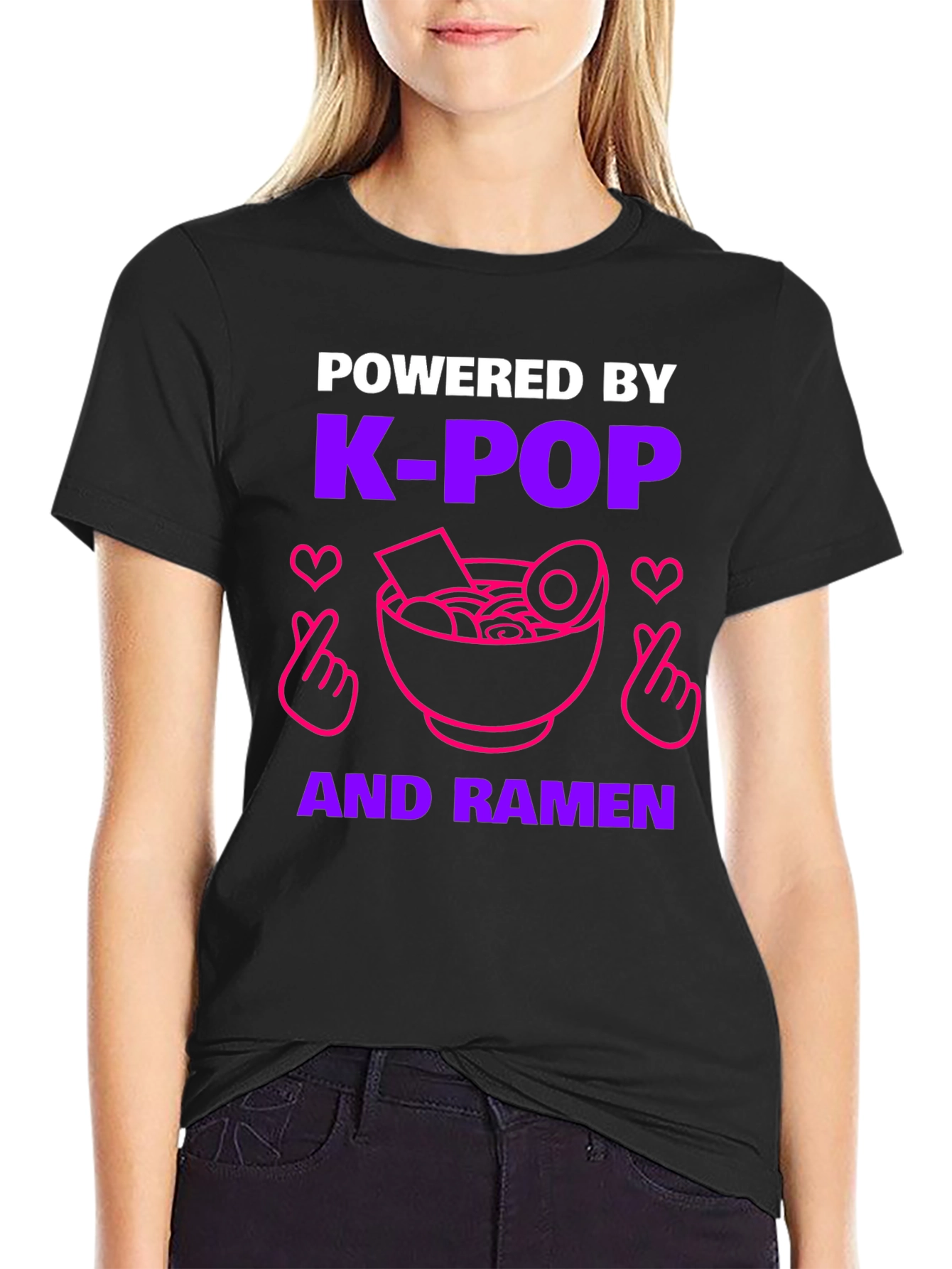 K-Pop & Ramen Powered T-Shirt