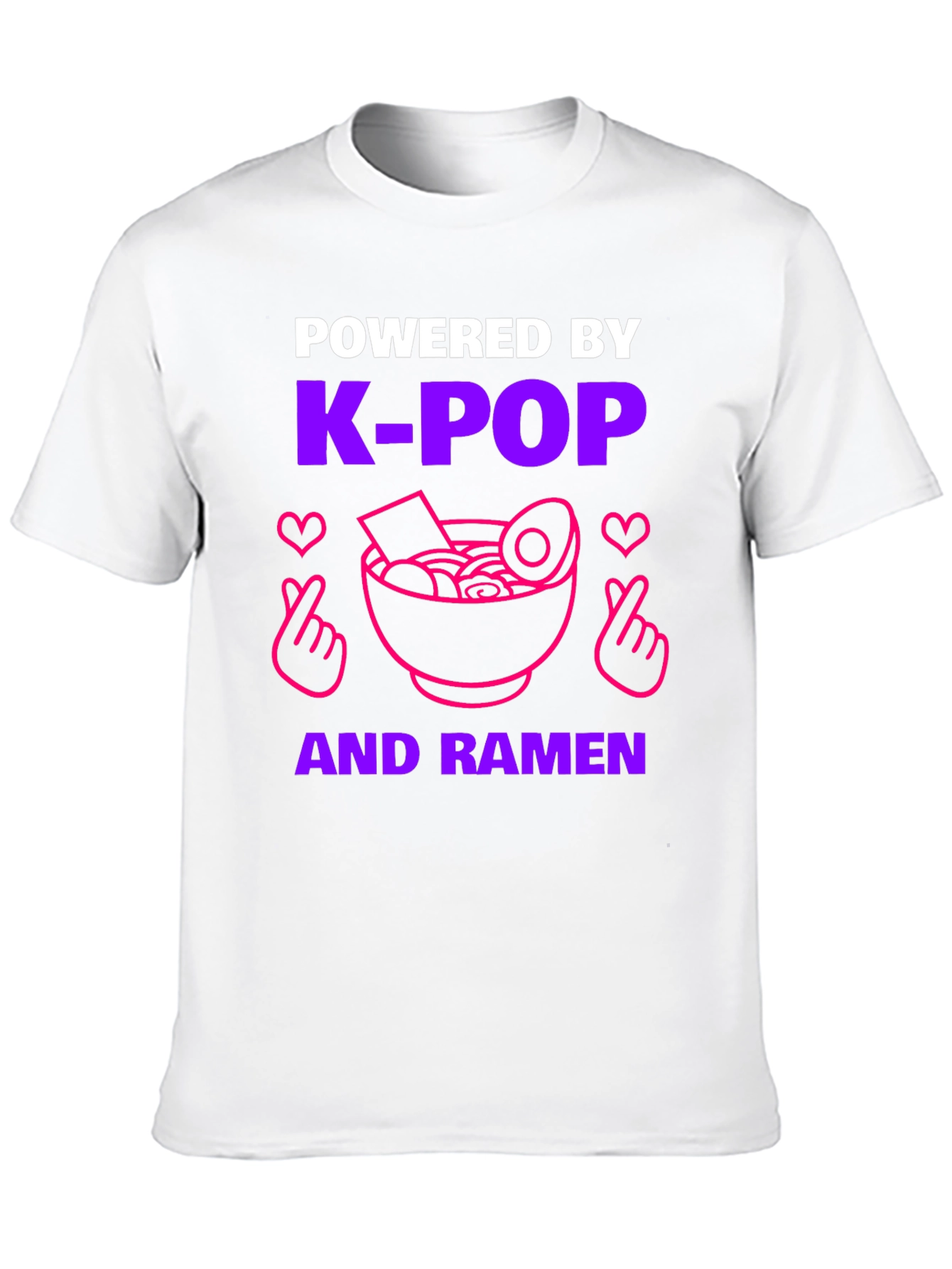 K-Pop & Ramen Powered T-Shirt