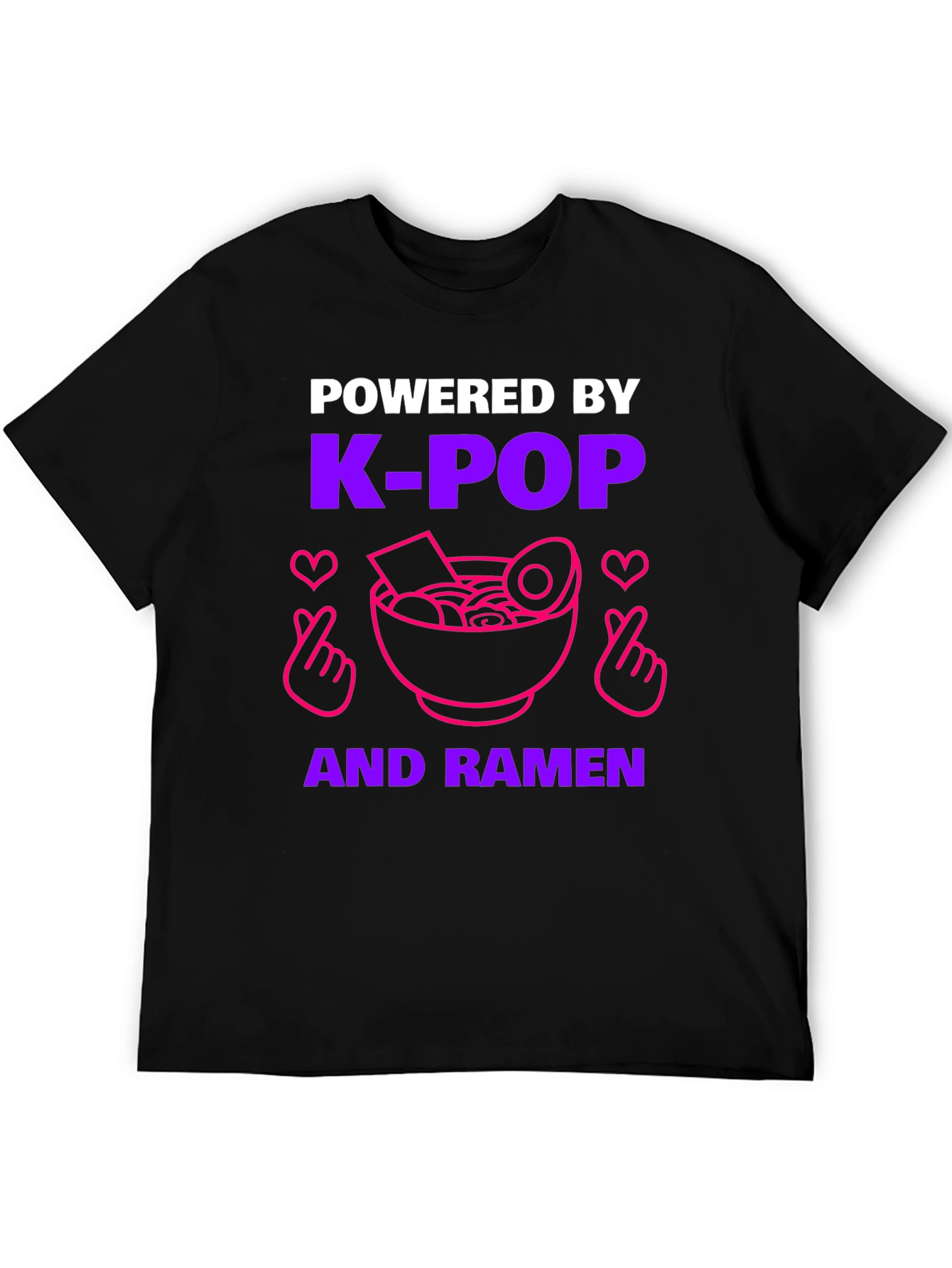 K-Pop & Ramen Powered T-Shirt