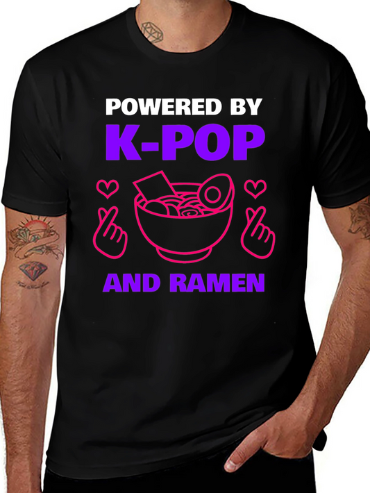 K-Pop & Ramen Powered T-Shirt