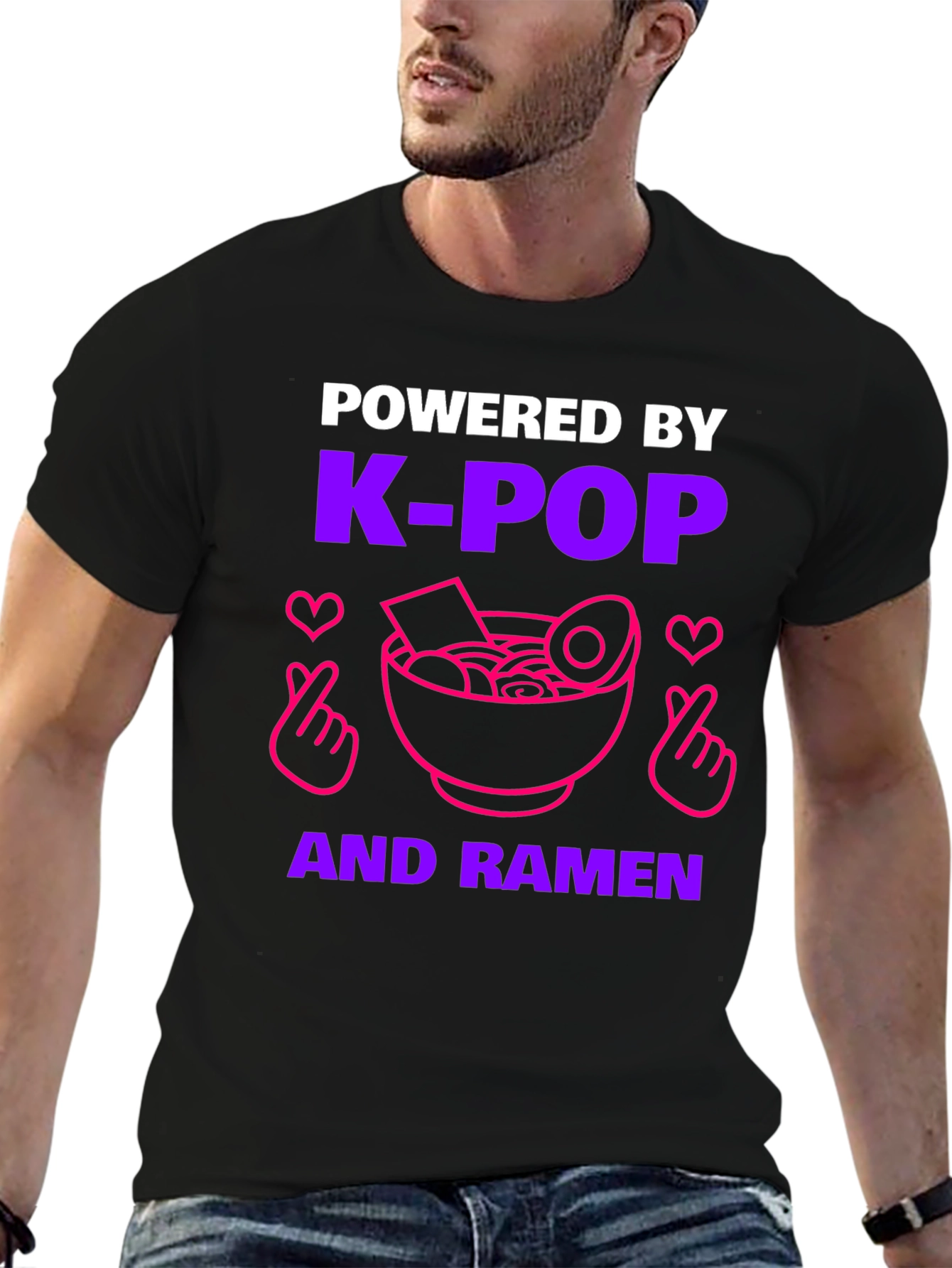 K-Pop & Ramen Powered T-Shirt