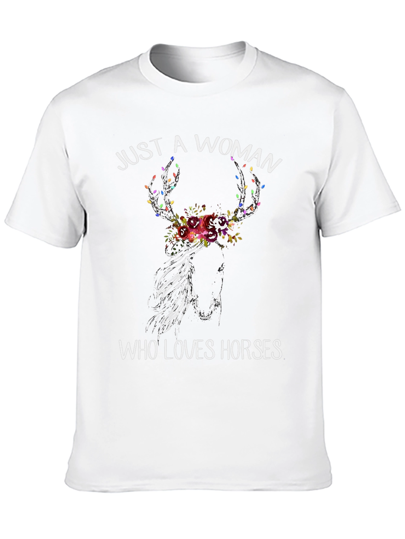 Woman Who Loves Horses Graphic Tee