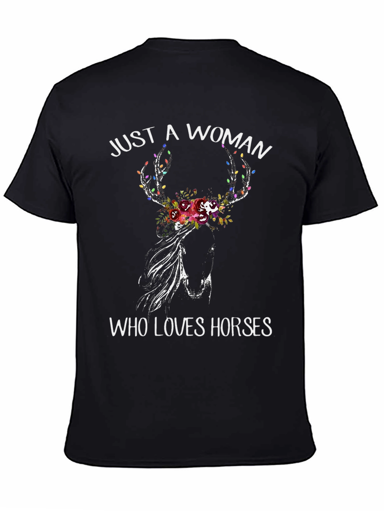 Woman Who Loves Horses Graphic Tee