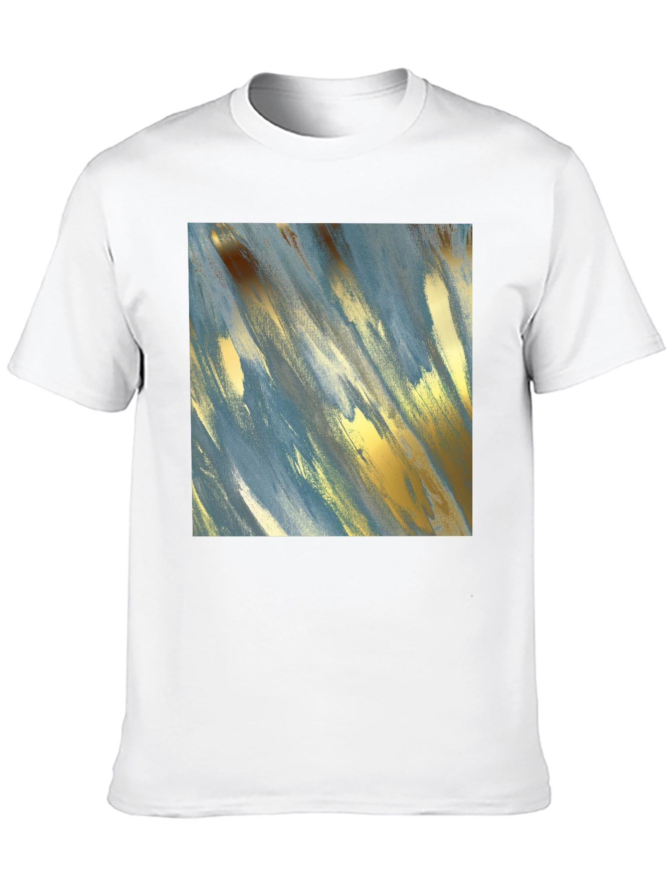 Abstract Art T-Shirt - Modern Brushstroke Design