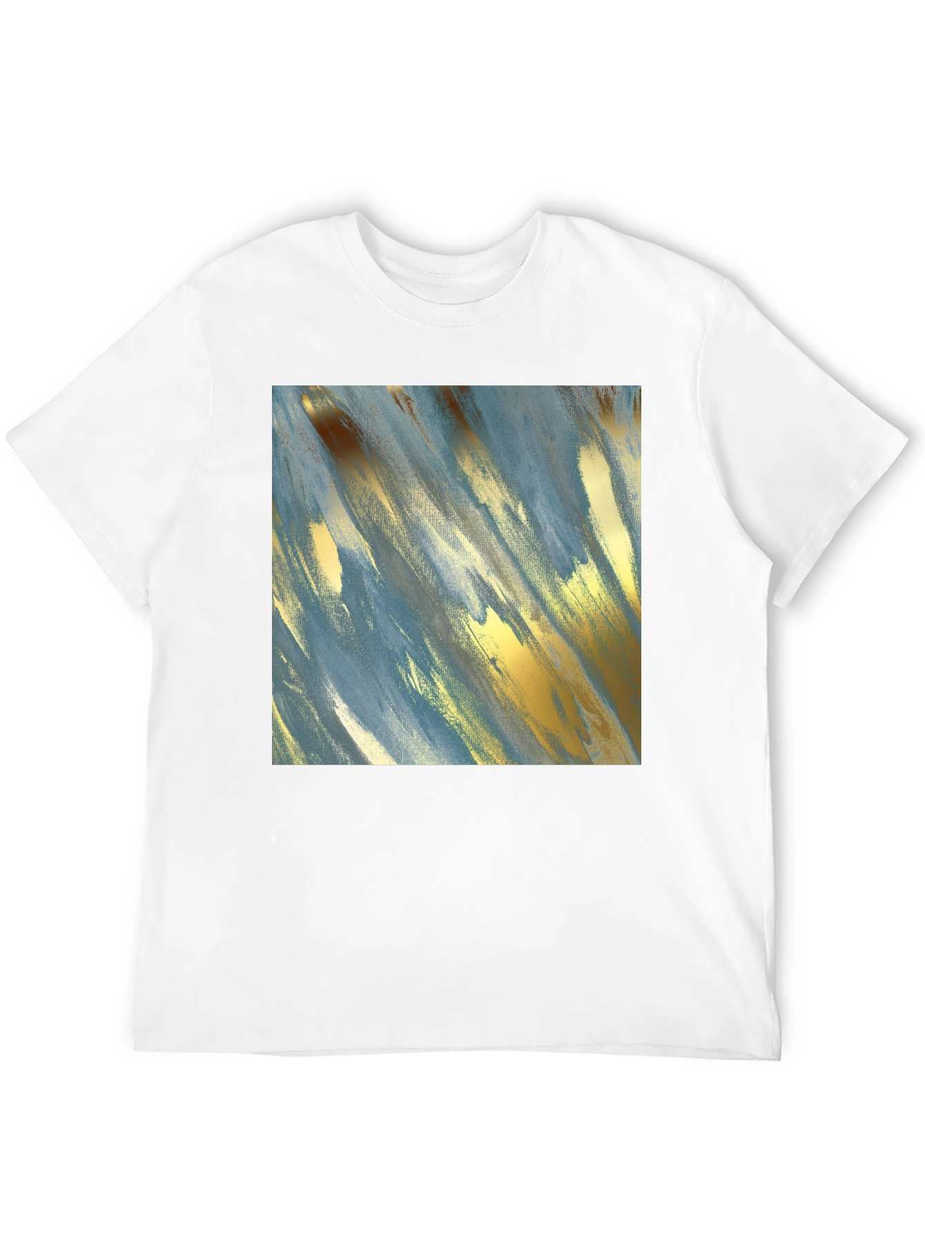 Abstract Art T-Shirt - Modern Brushstroke Design