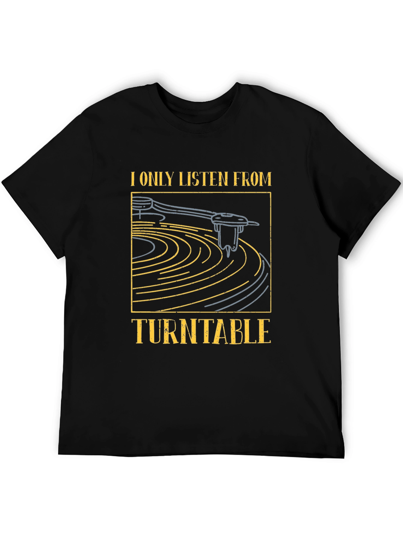 Turntable Graphic Tee - Music Lover T-Shirt
