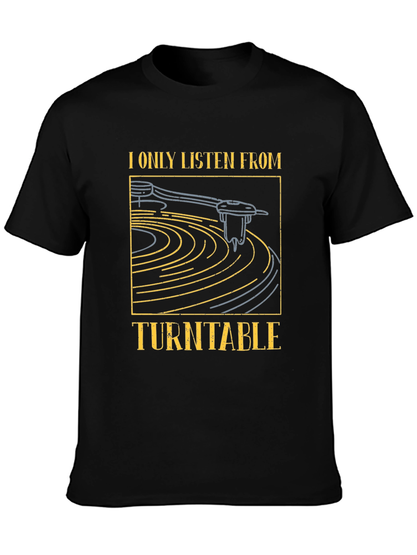 Turntable Graphic Tee - Music Lover T-Shirt