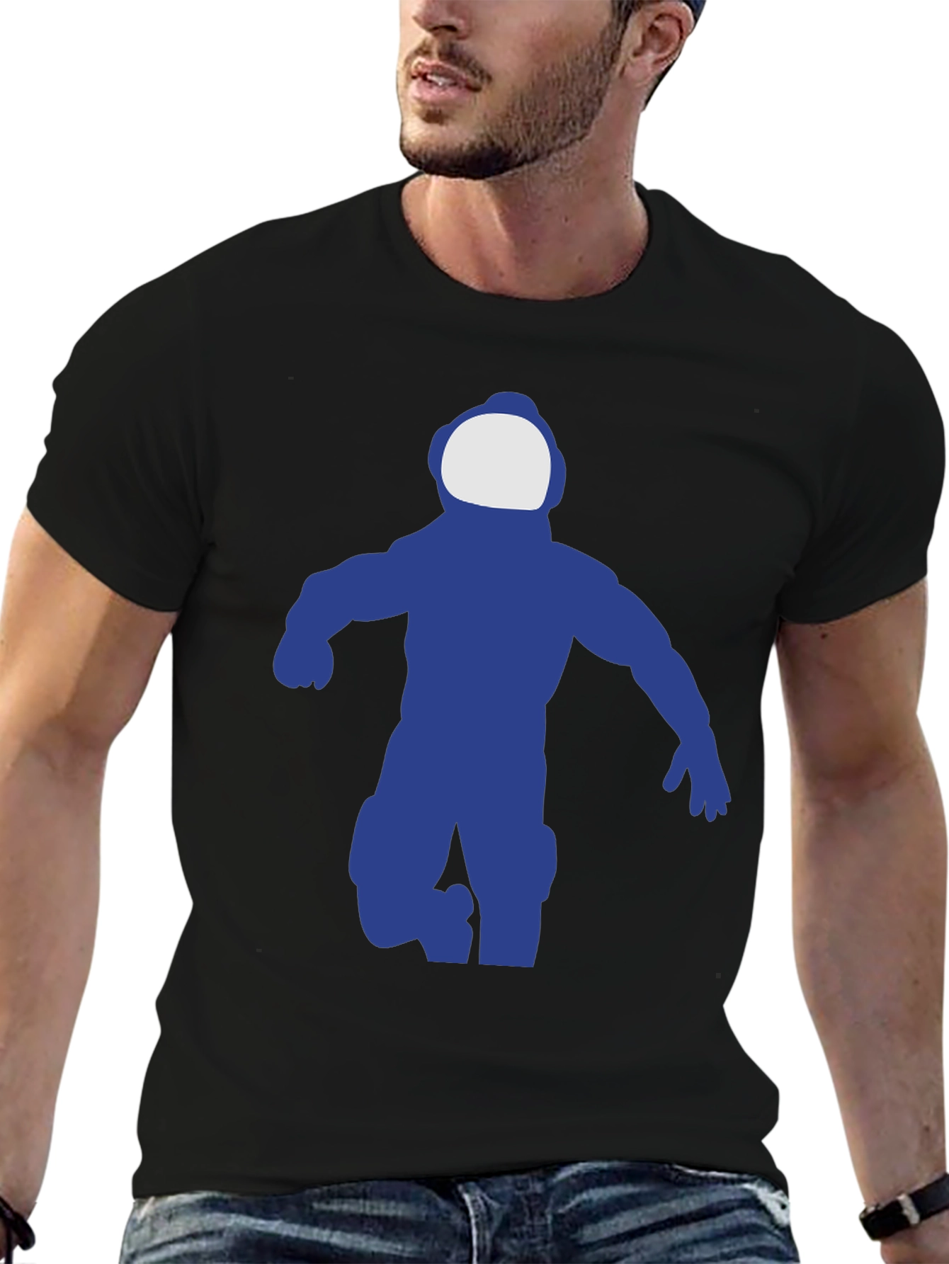 Astronaut T-Shirt - Classic Black Crew Neck Tee