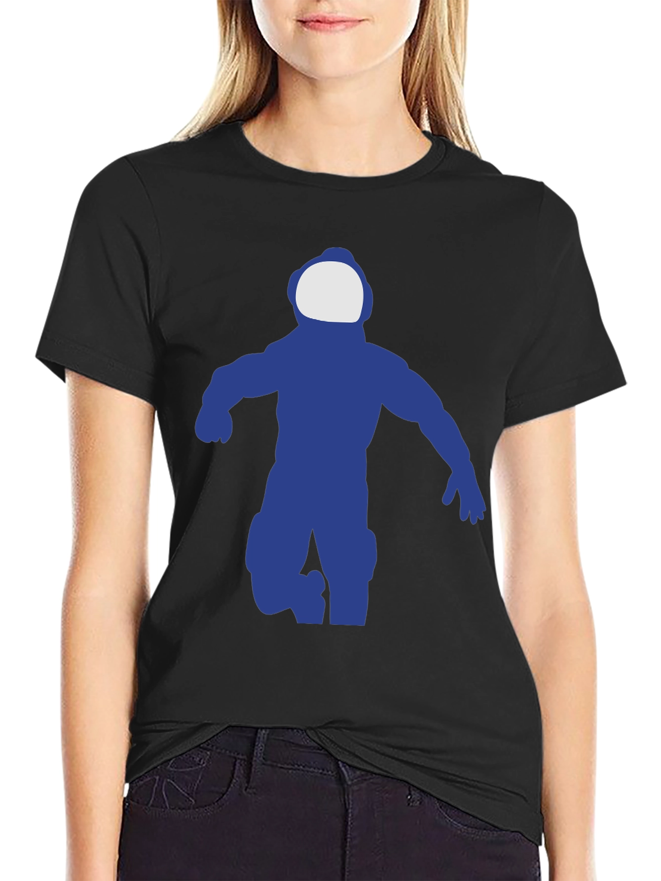 Astronaut T-Shirt - Classic Black Crew Neck Tee