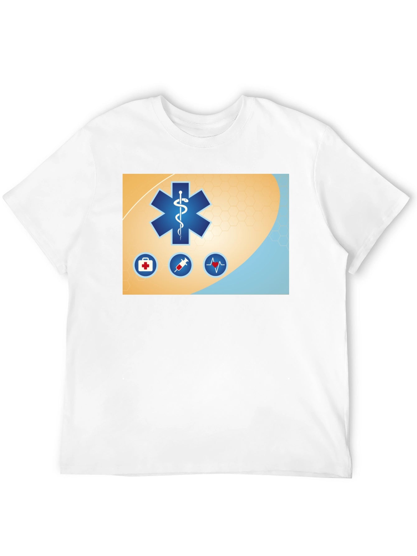 Medical Star T-Shirt - Black Cotton Graphic Tee