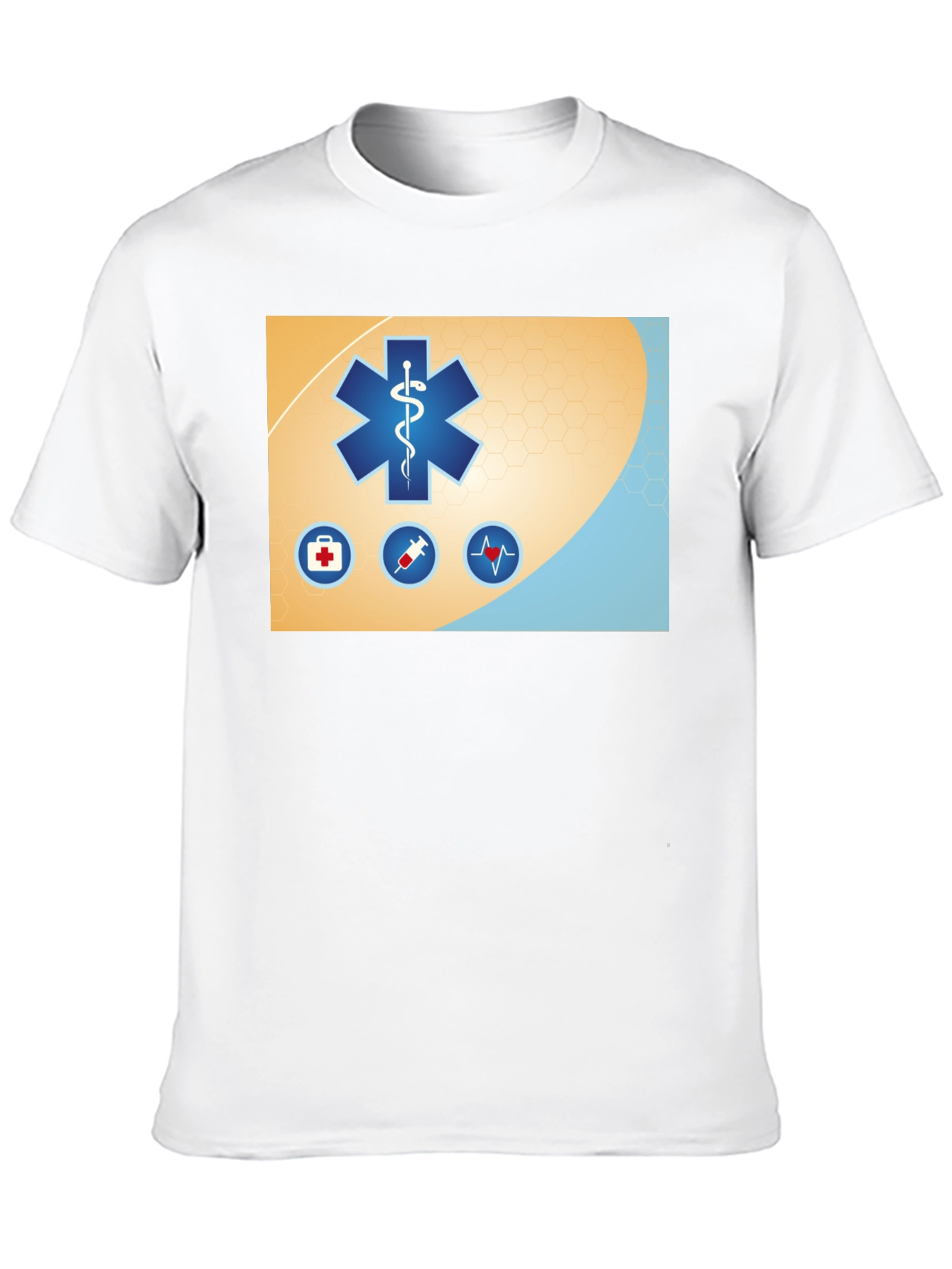 Medical Star T-Shirt - Black Cotton Graphic Tee
