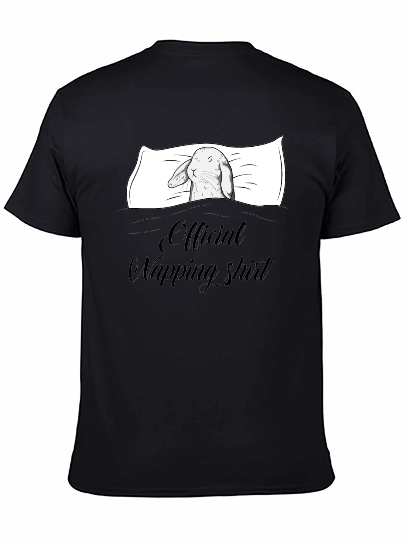 Official Napping Shirt - Rabbit In Bed Graphic Tee