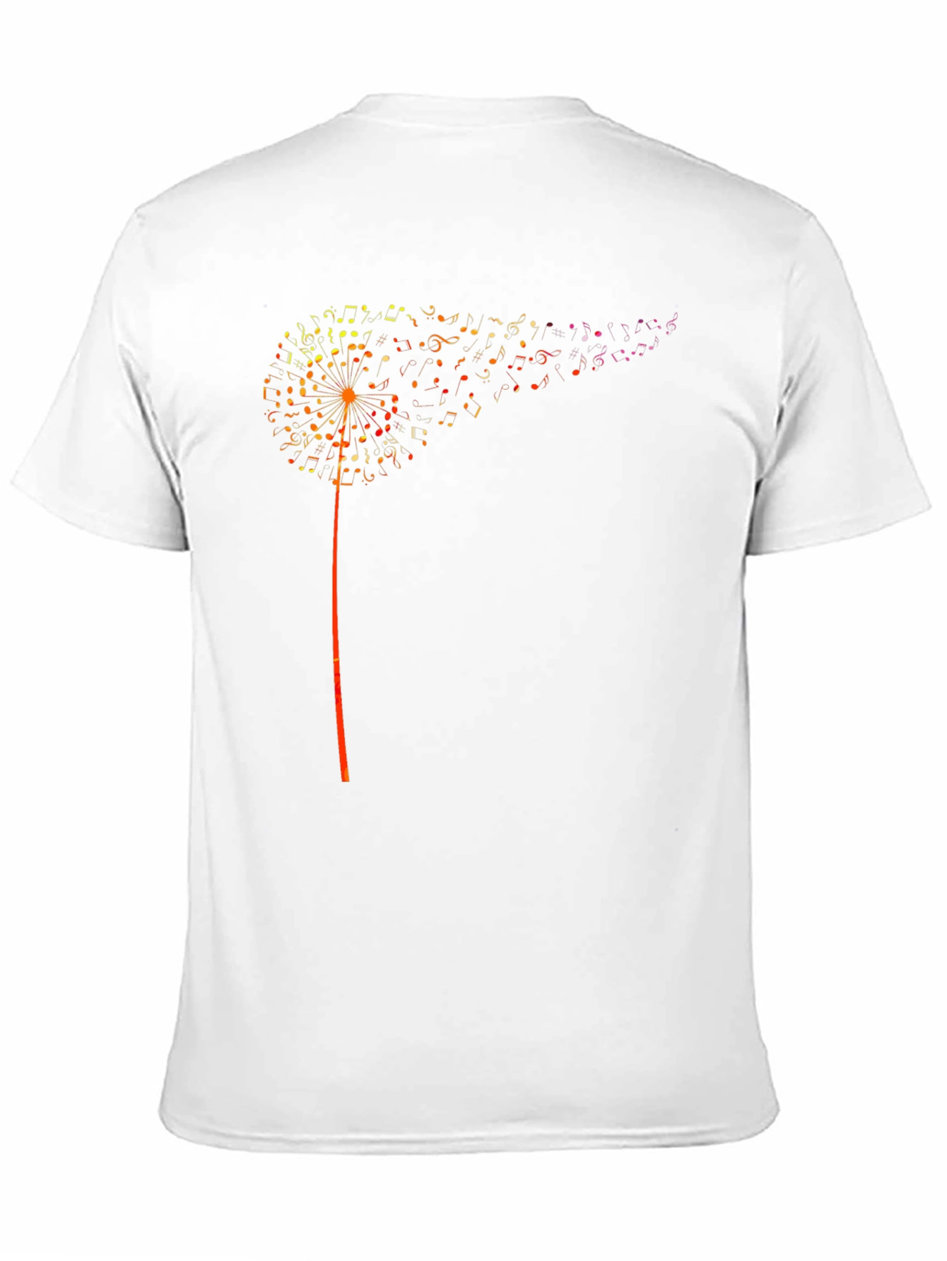 Musical Dandelion Graphic T-Shirt - Black