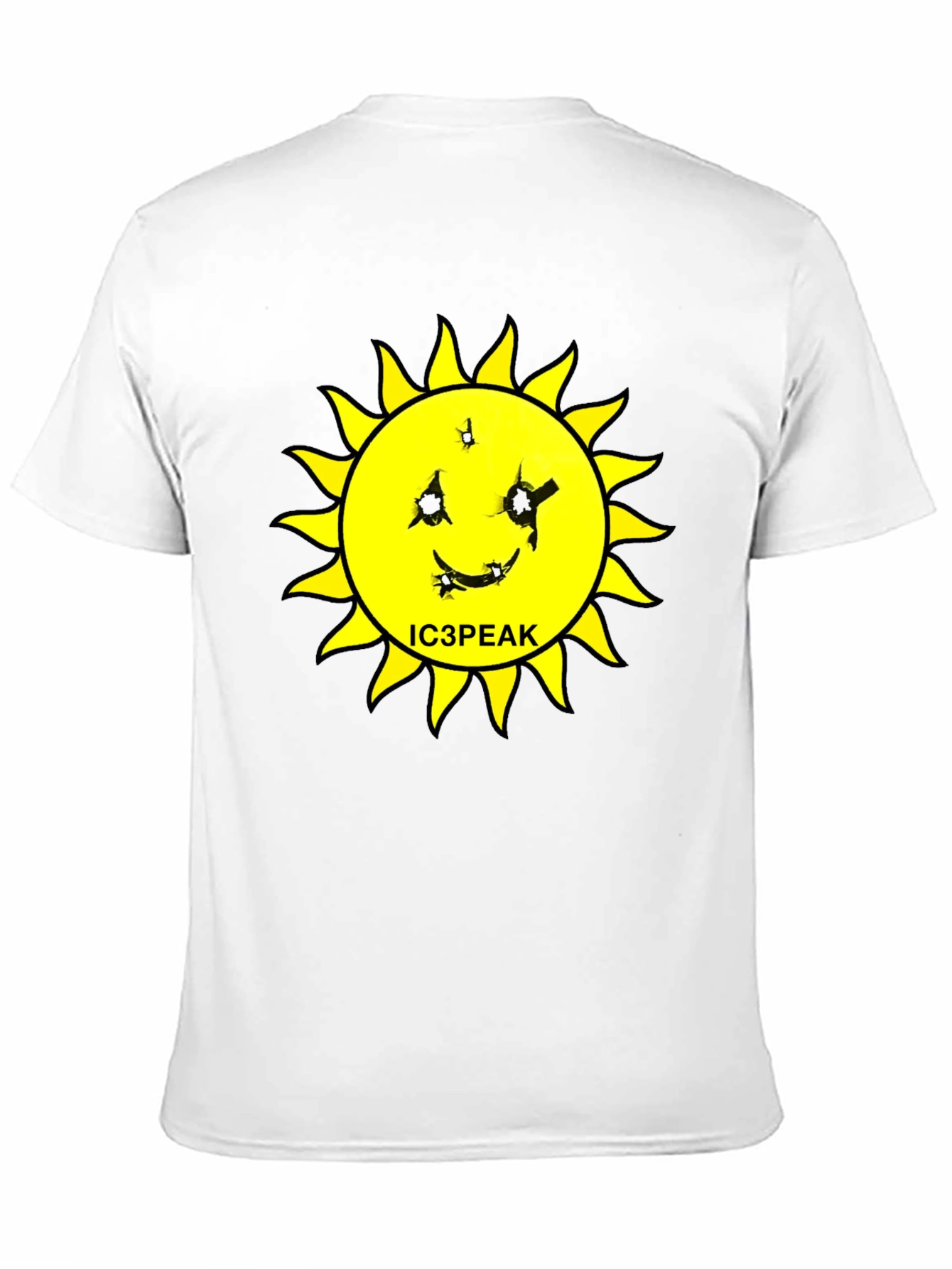 IC3PEAK Sun Graphic Black T-Shirt