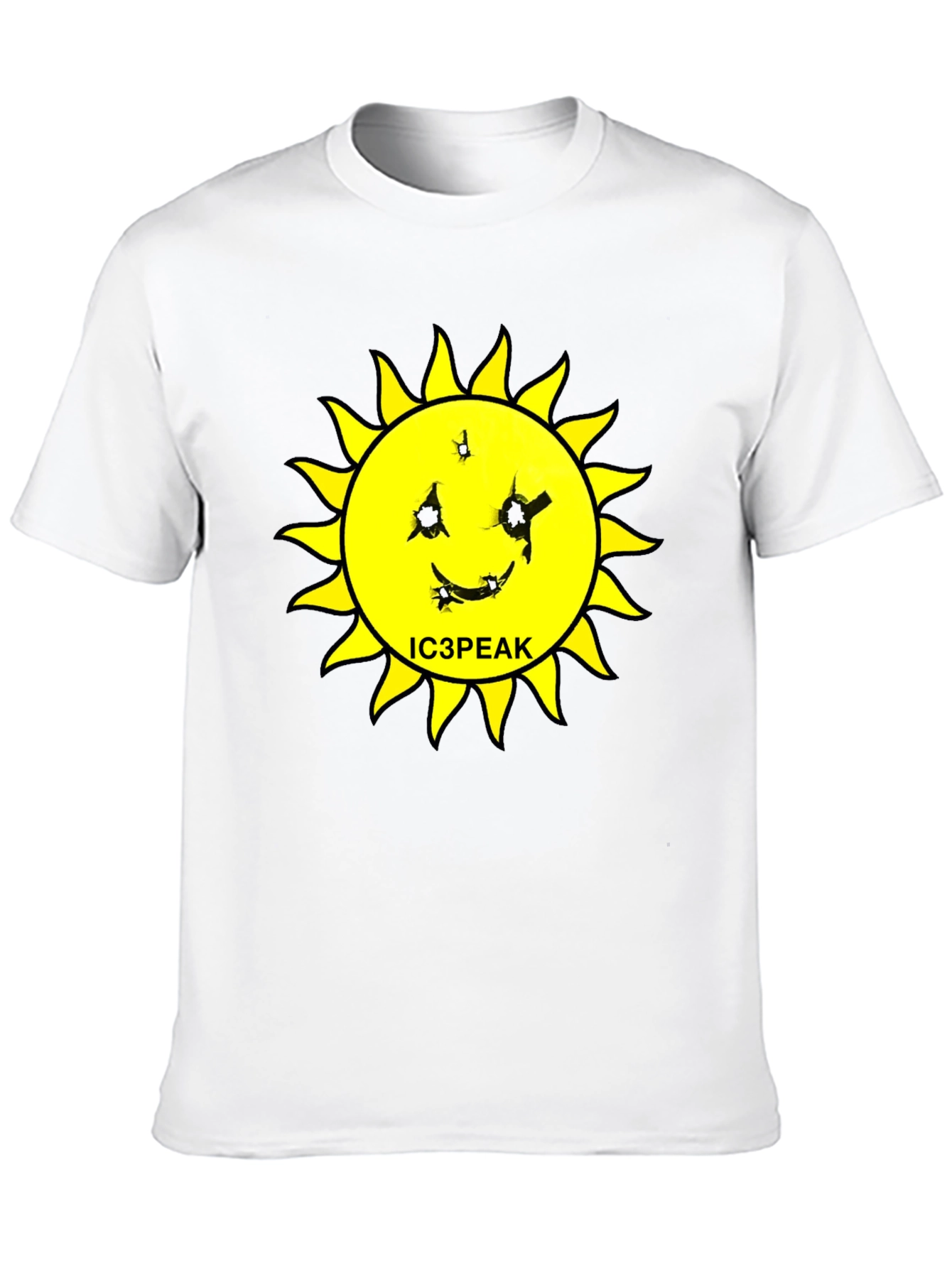 IC3PEAK Sun Graphic Black T-Shirt