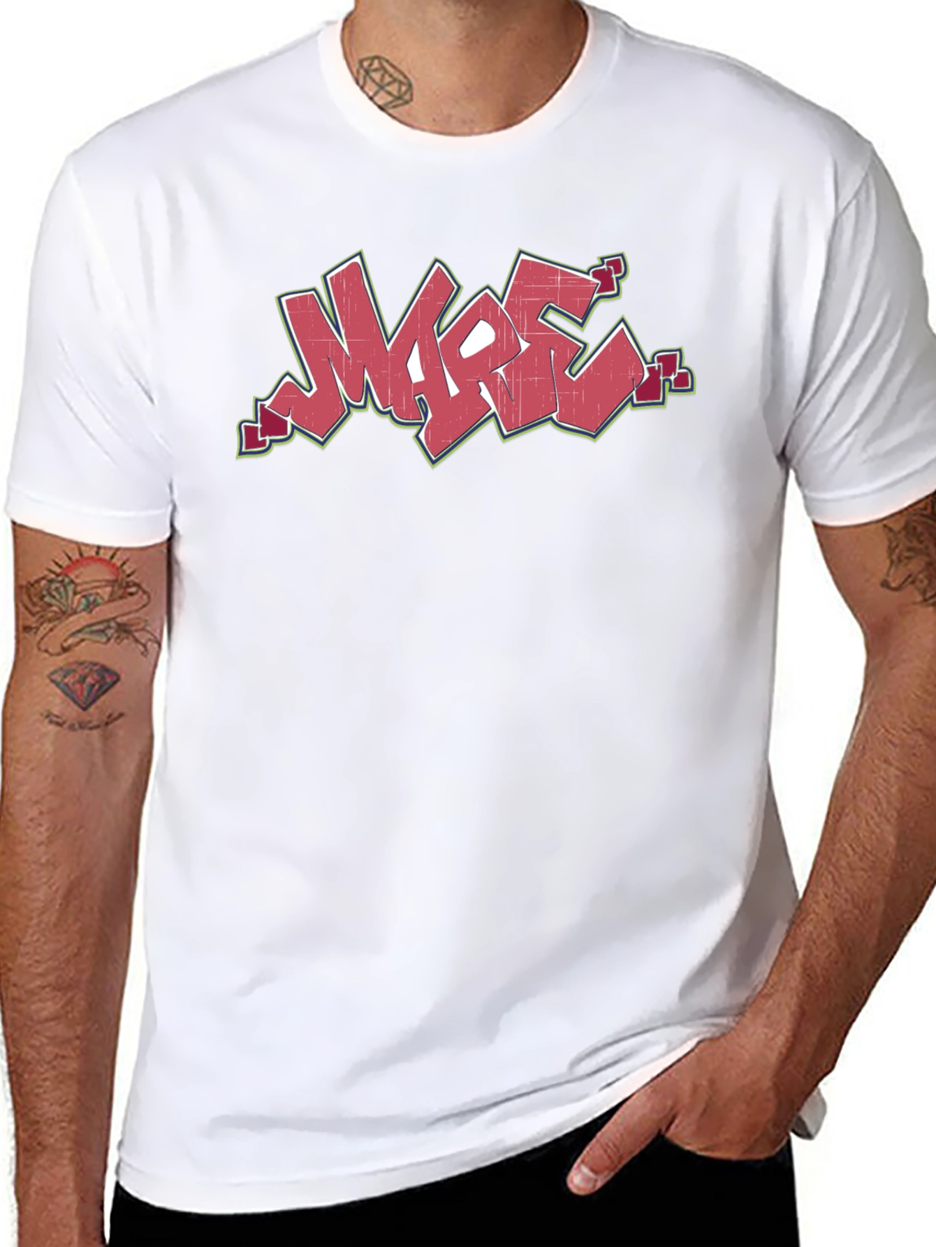 Urban Graphic Tee - Cool Graffiti Style Print