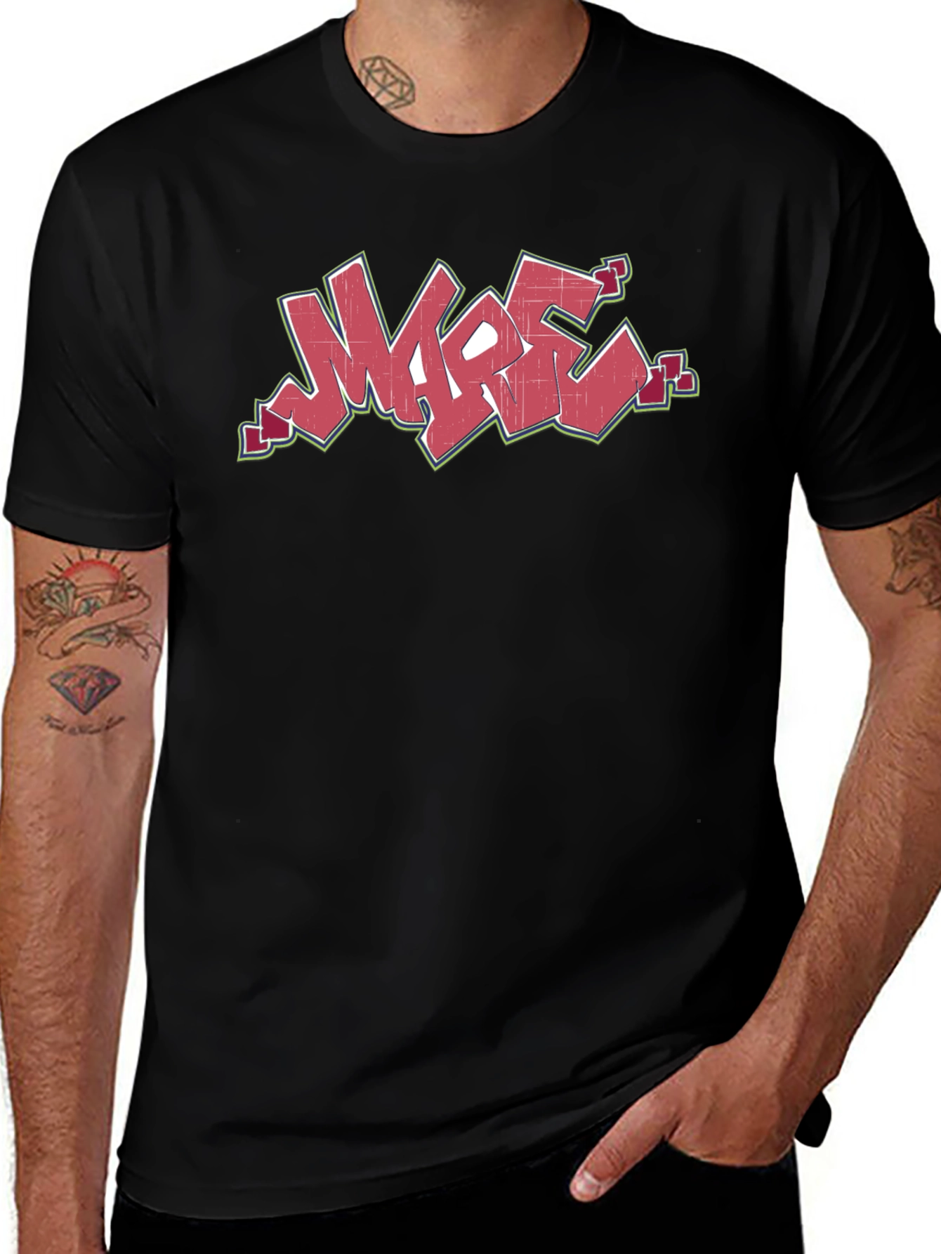 Urban Graphic Tee - Cool Graffiti Style Print