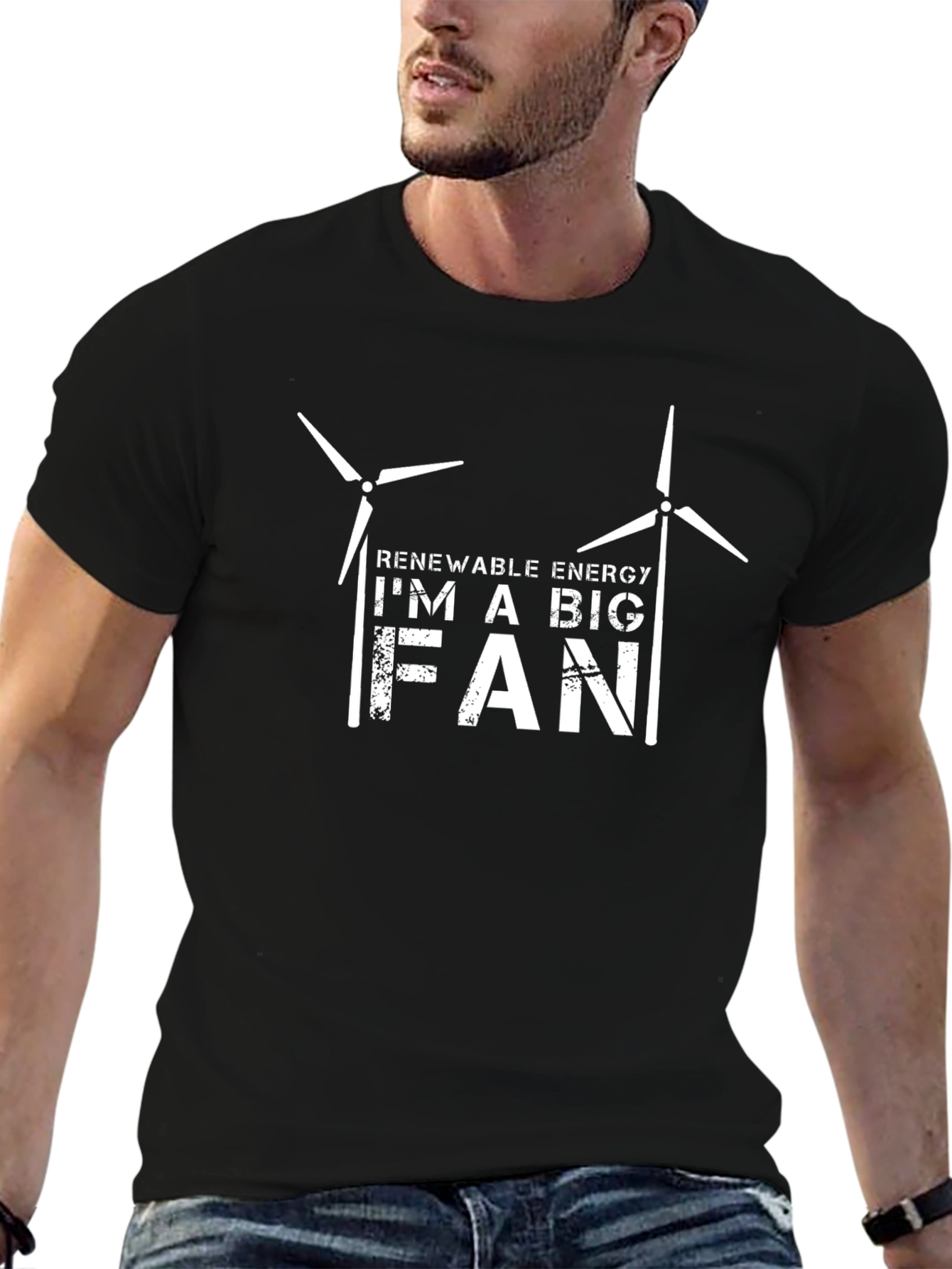 Renewable Energy Fan Graphic Tee - Black
