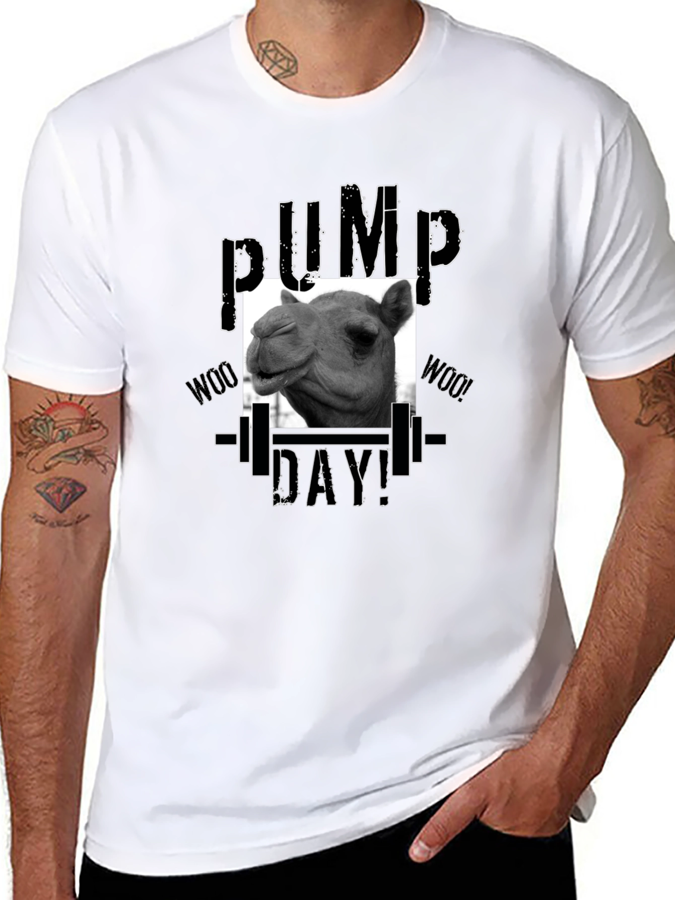 Camel Pump Day Black T-Shirt