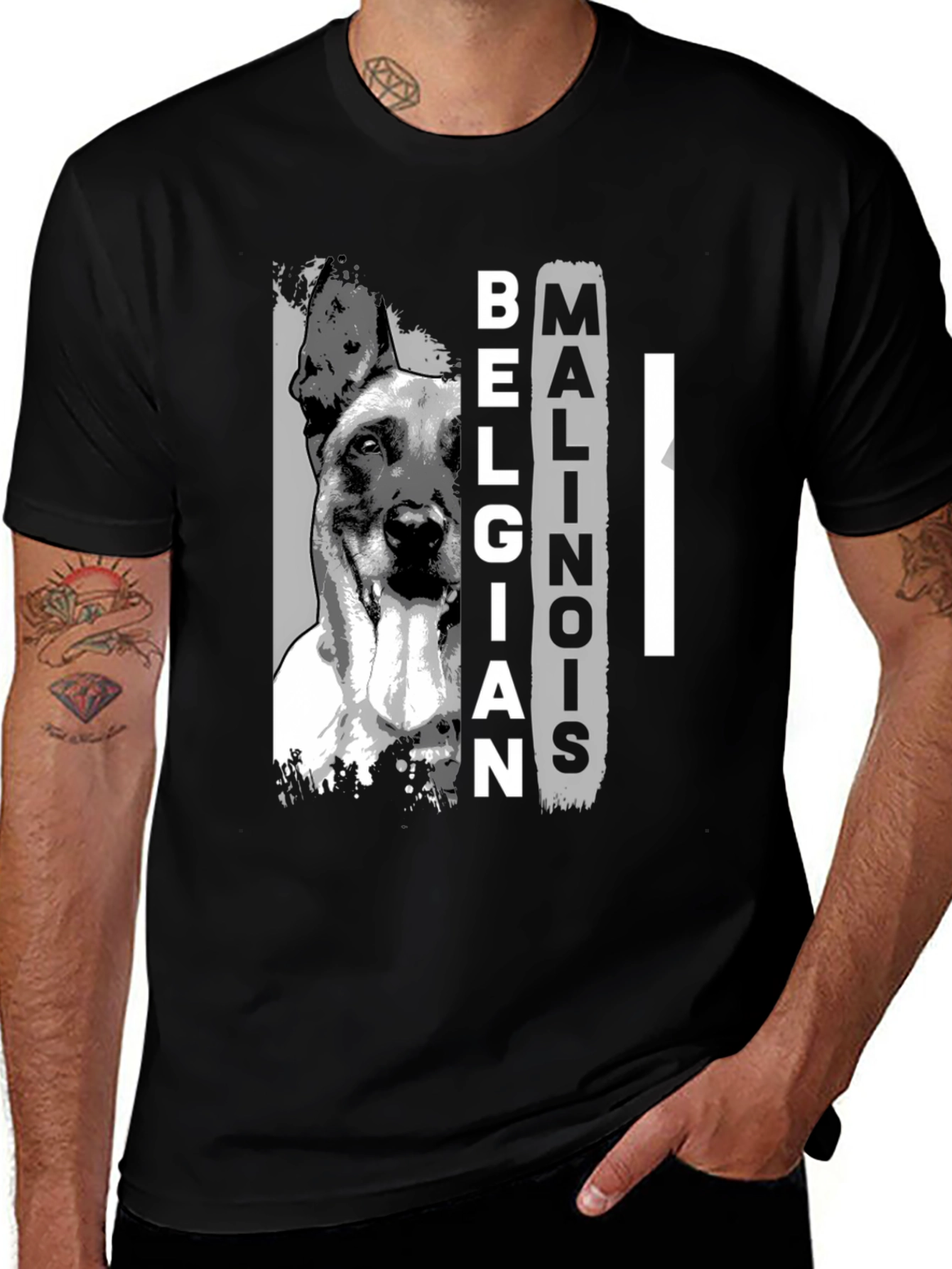 Belgian Malinois Dog Graphic T-Shirt