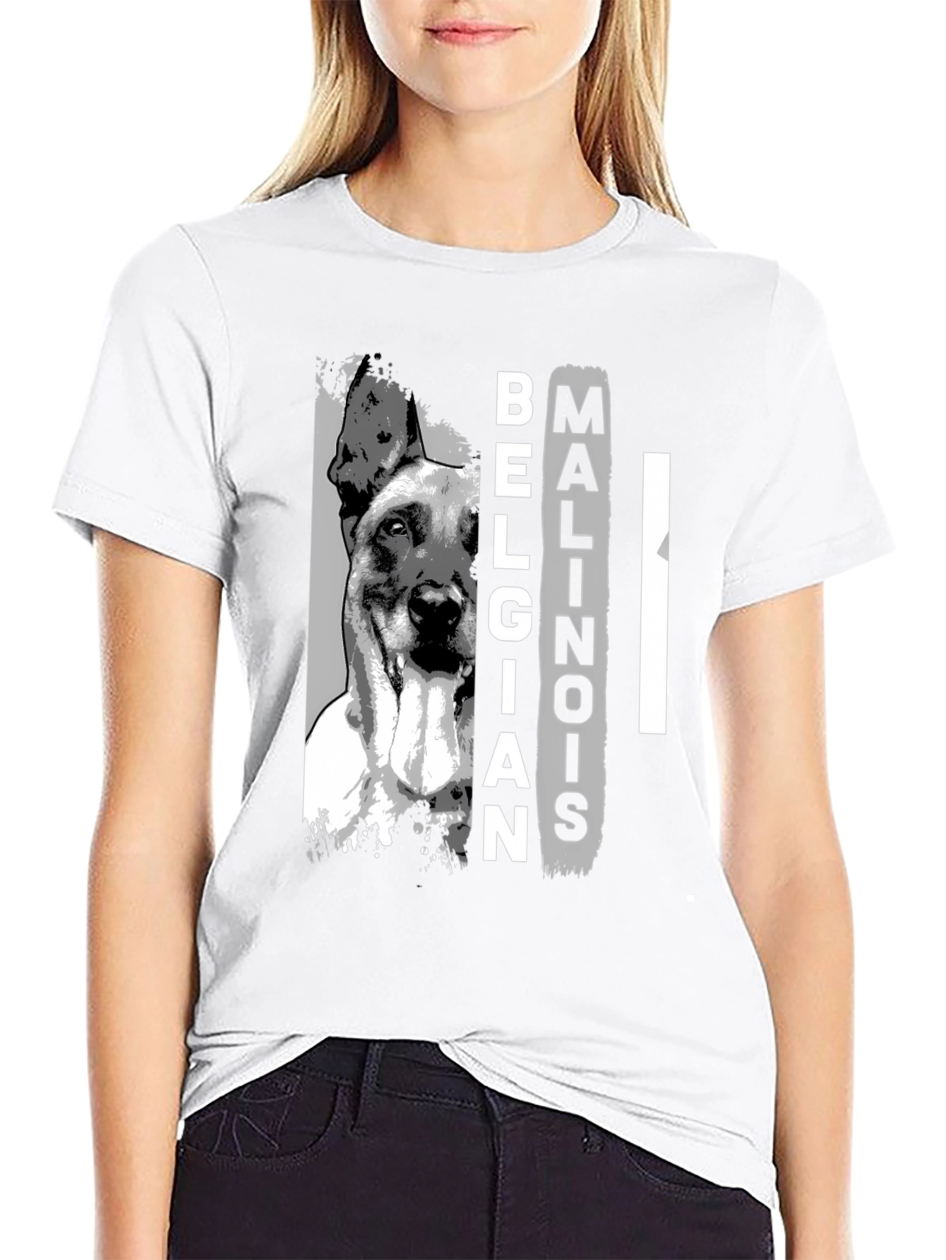 Belgian Malinois Dog Graphic T-Shirt