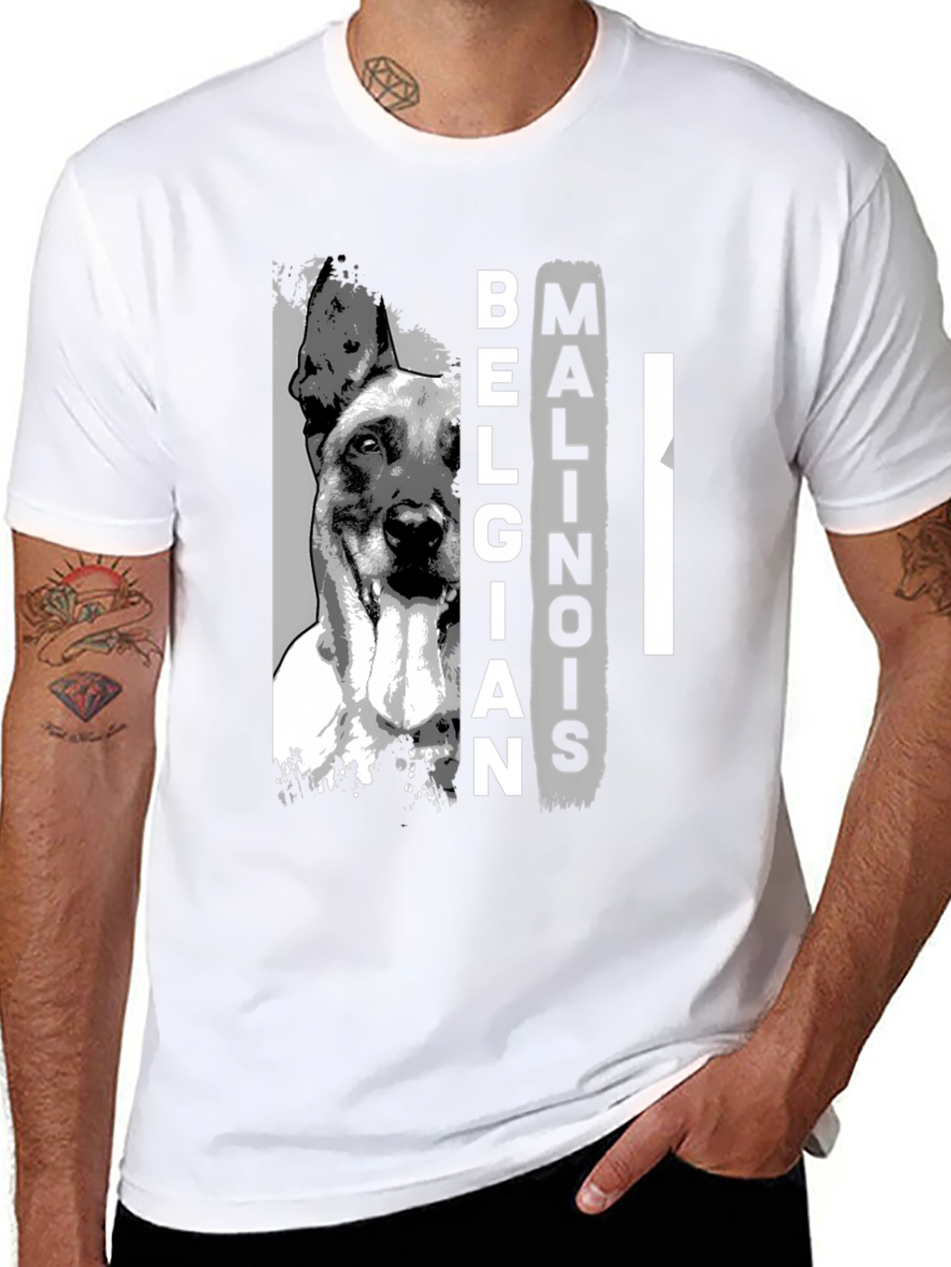 Belgian Malinois Dog Graphic T-Shirt