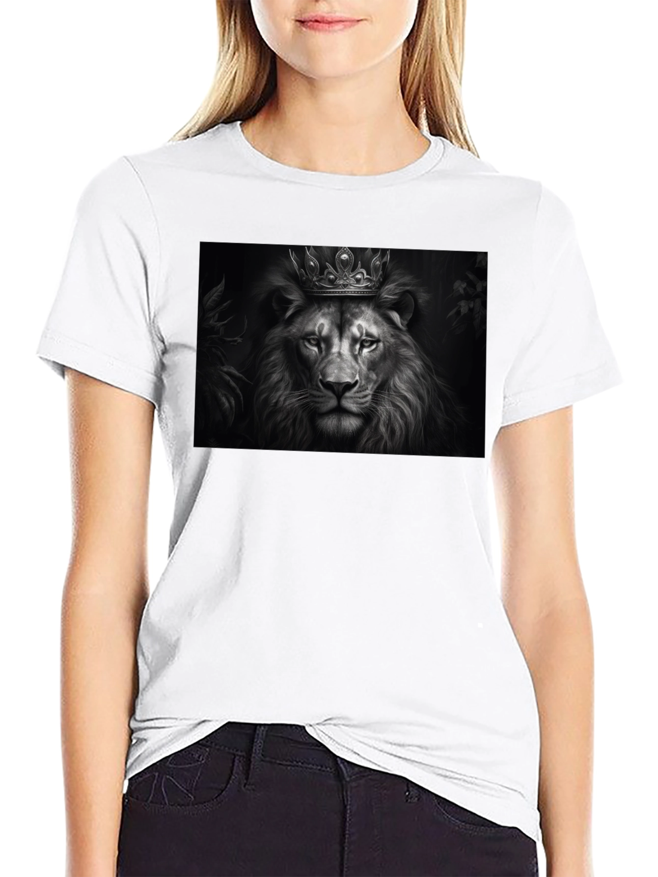 Lion King Graphic Tee - Black Cotton Blend