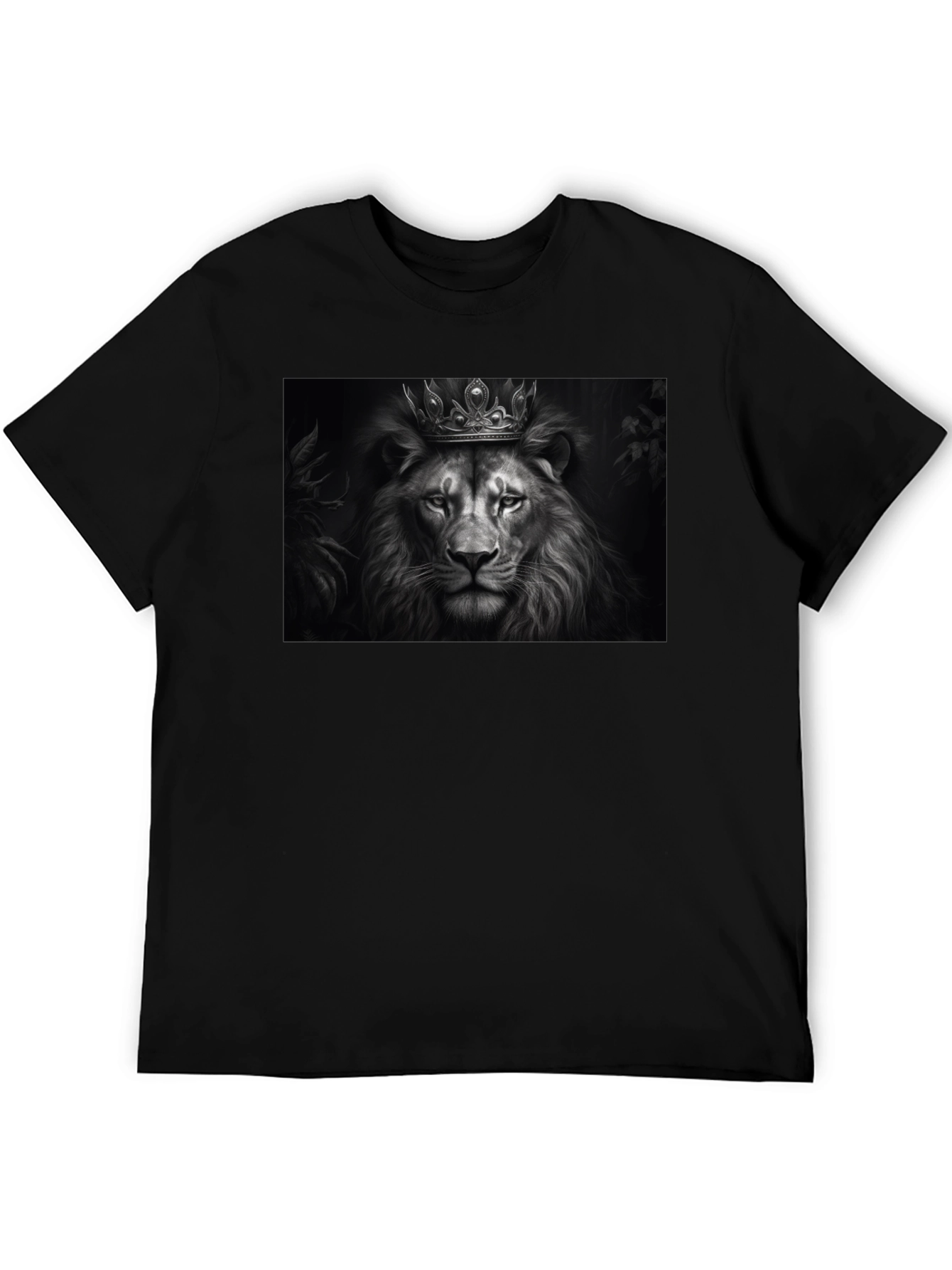 Lion King Graphic Tee - Black Cotton Blend