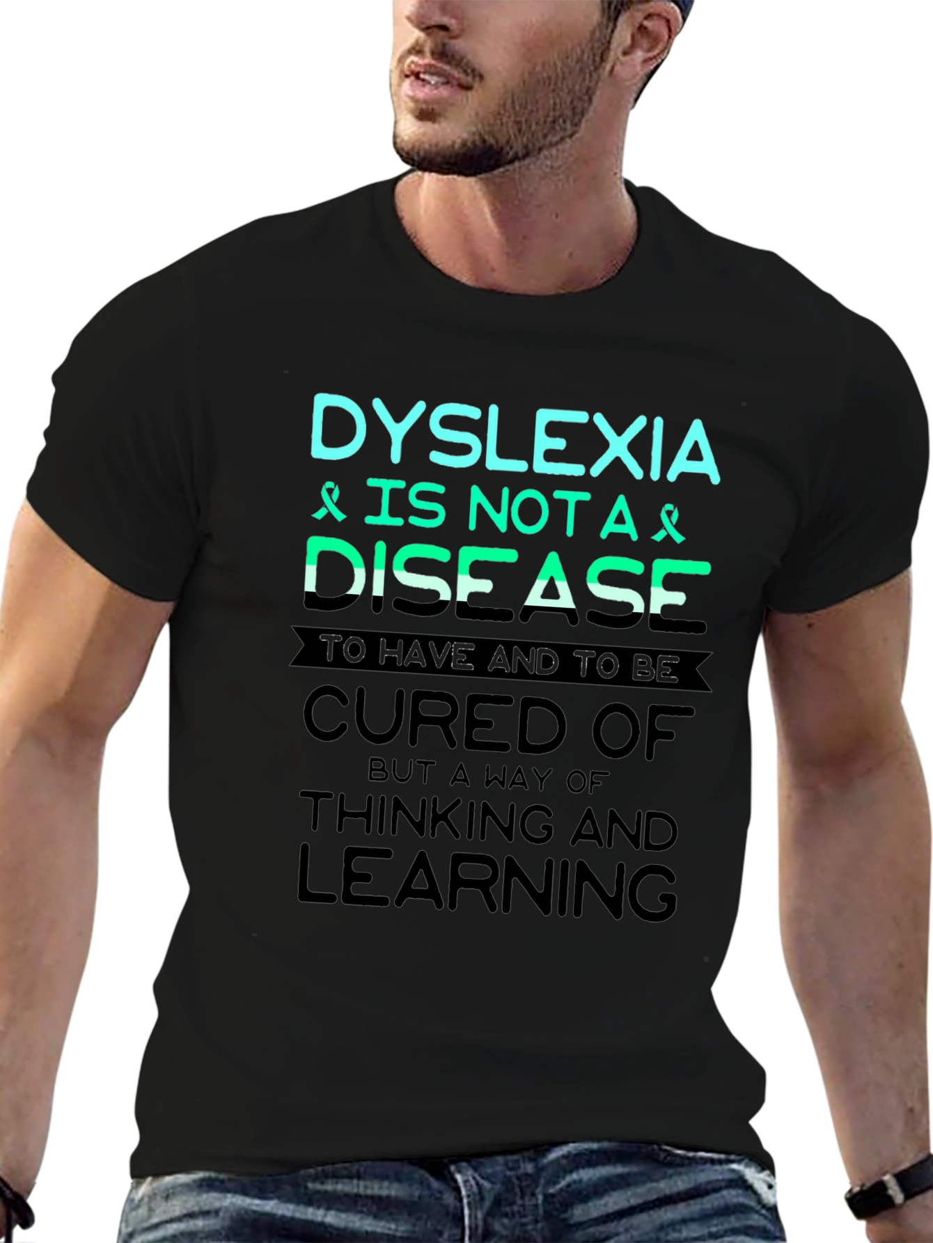 Dyslexia Awareness T-Shirt: Thinking & Learning
