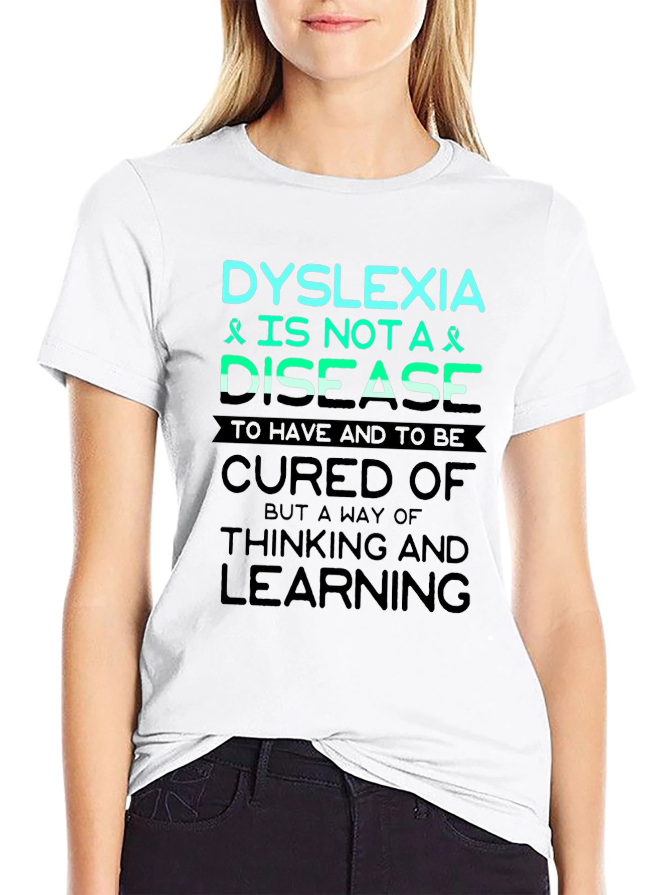Dyslexia Awareness T-Shirt: Thinking & Learning