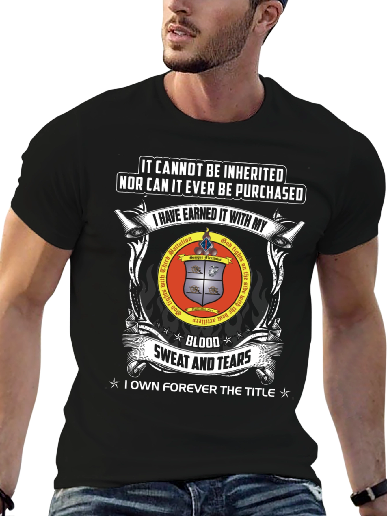 Earned Honor T-Shirt: Blood Sweat and Tears