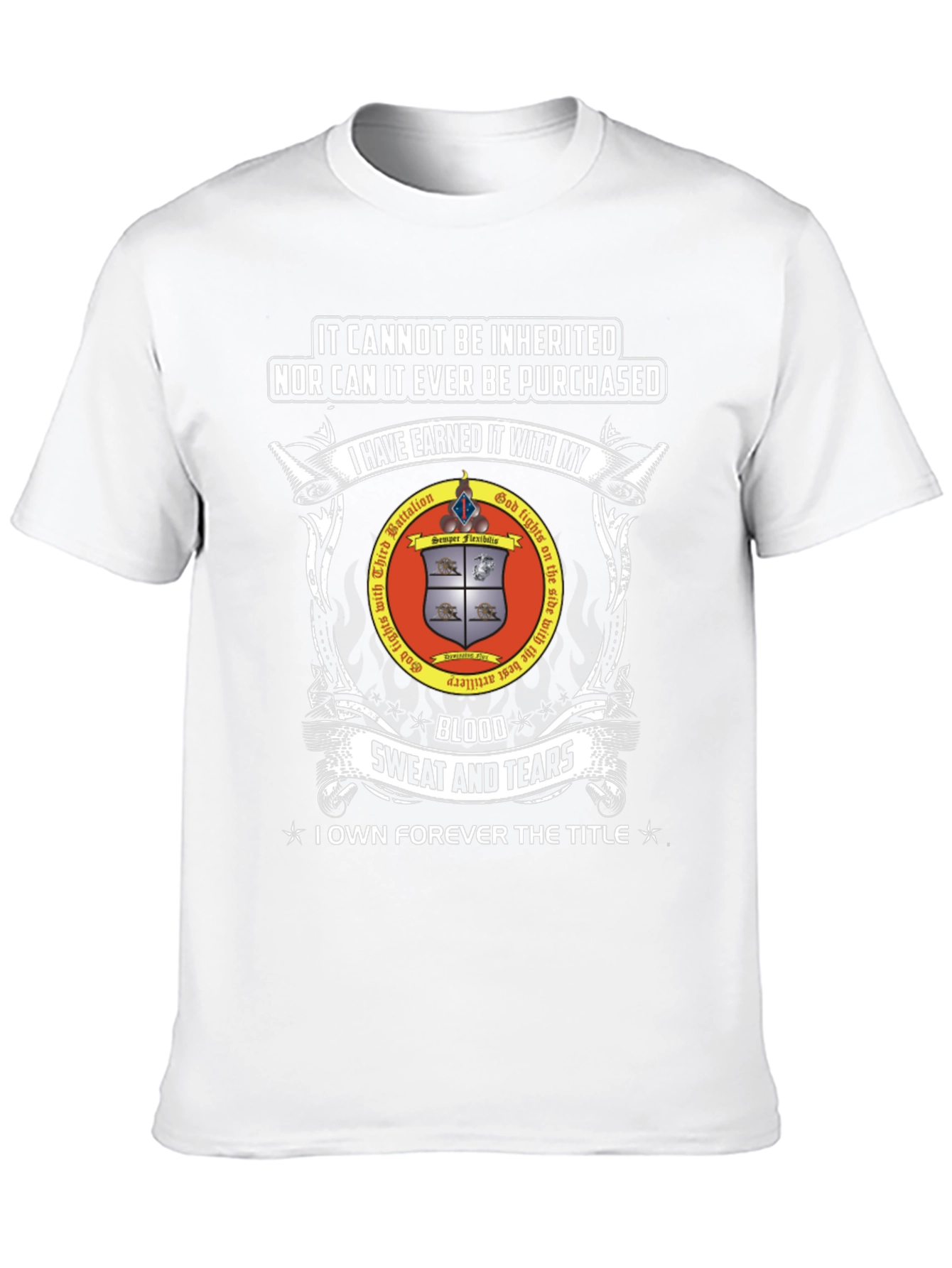 Earned Honor T-Shirt: Blood Sweat and Tears