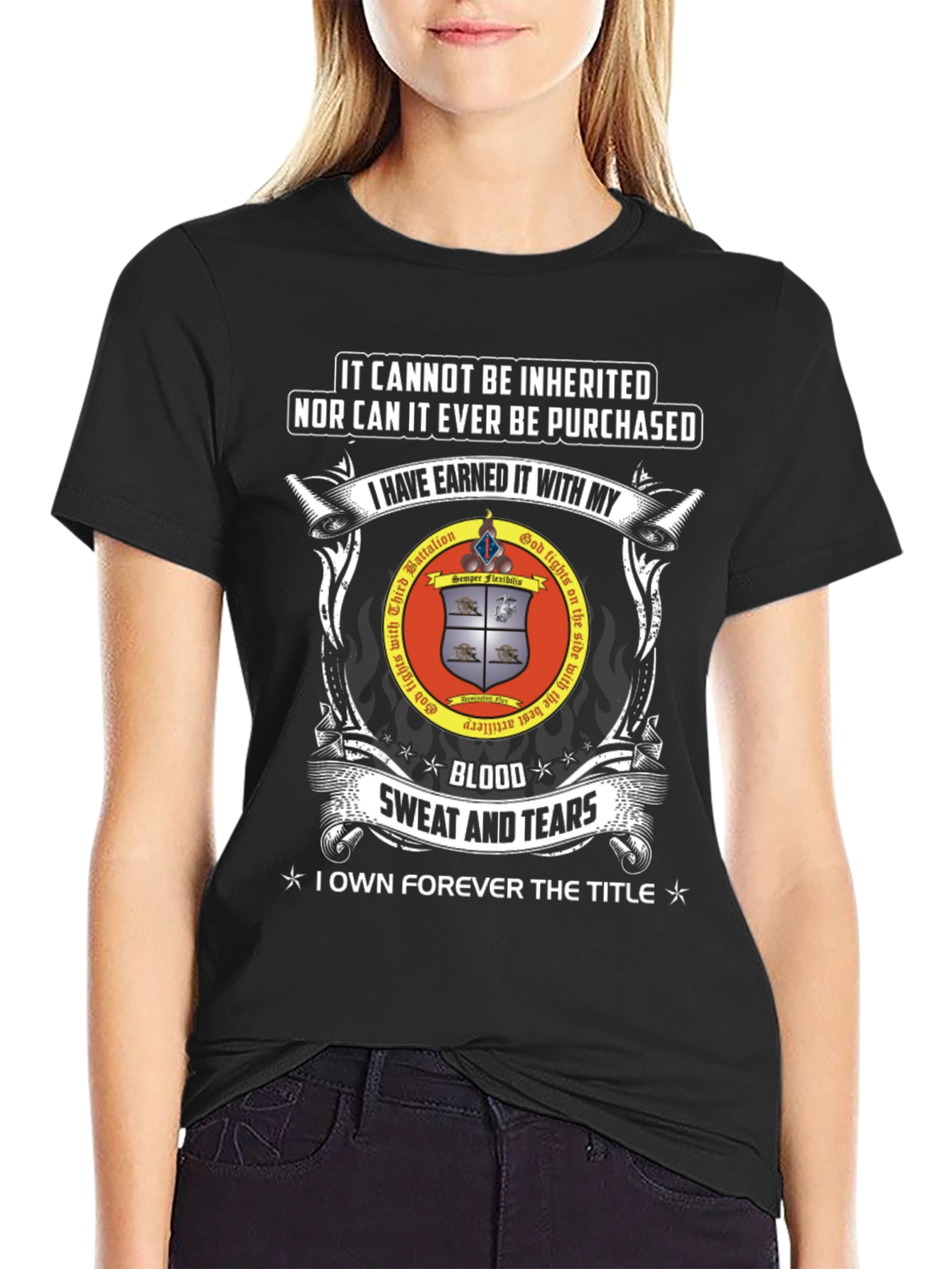 Earned Honor T-Shirt: Blood Sweat and Tears